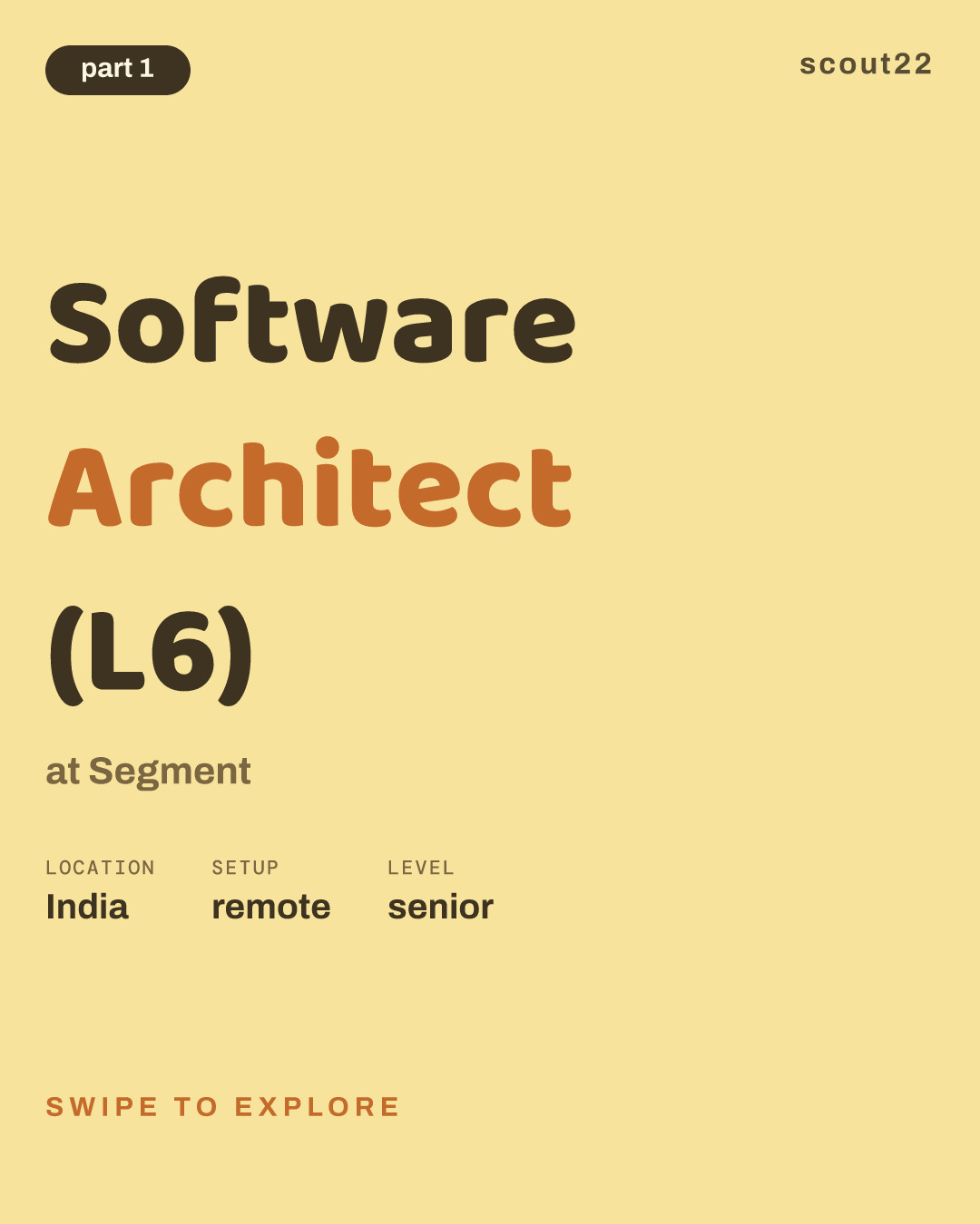 Software Architect (L6) at Segment