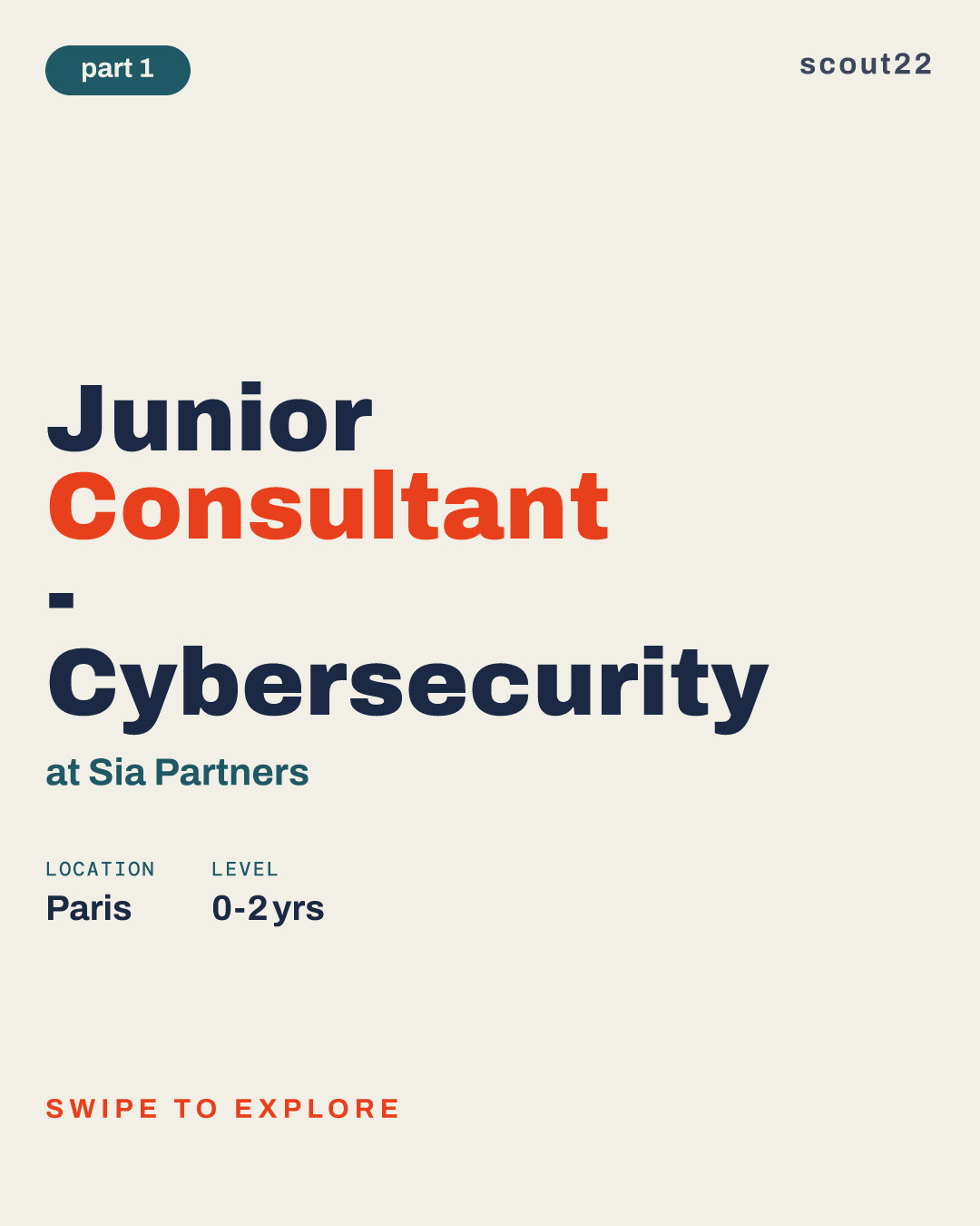 Junior Consultant - Cybersecurity at Sia Partners