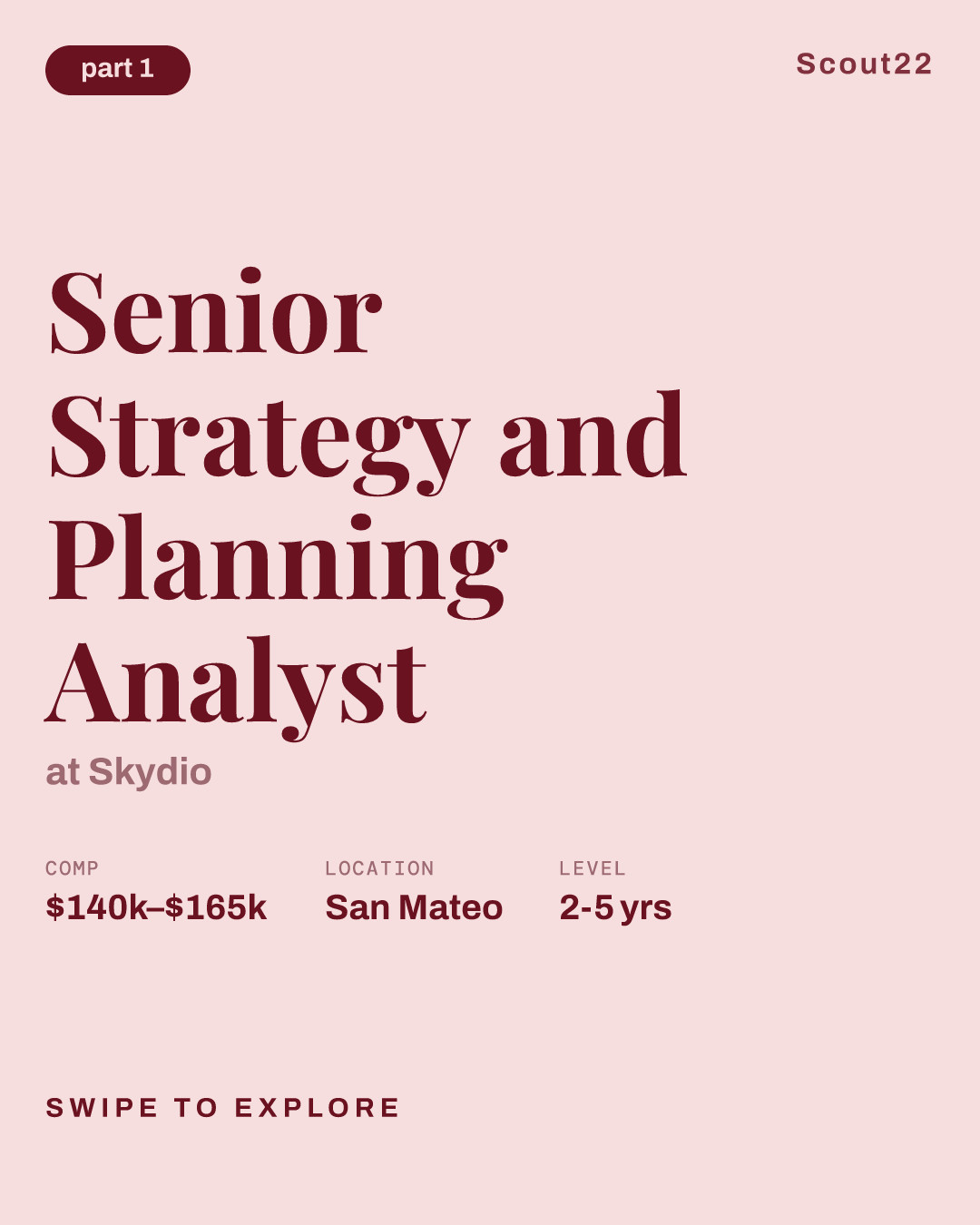 Senior Strategy and Planning Analyst at Skydio