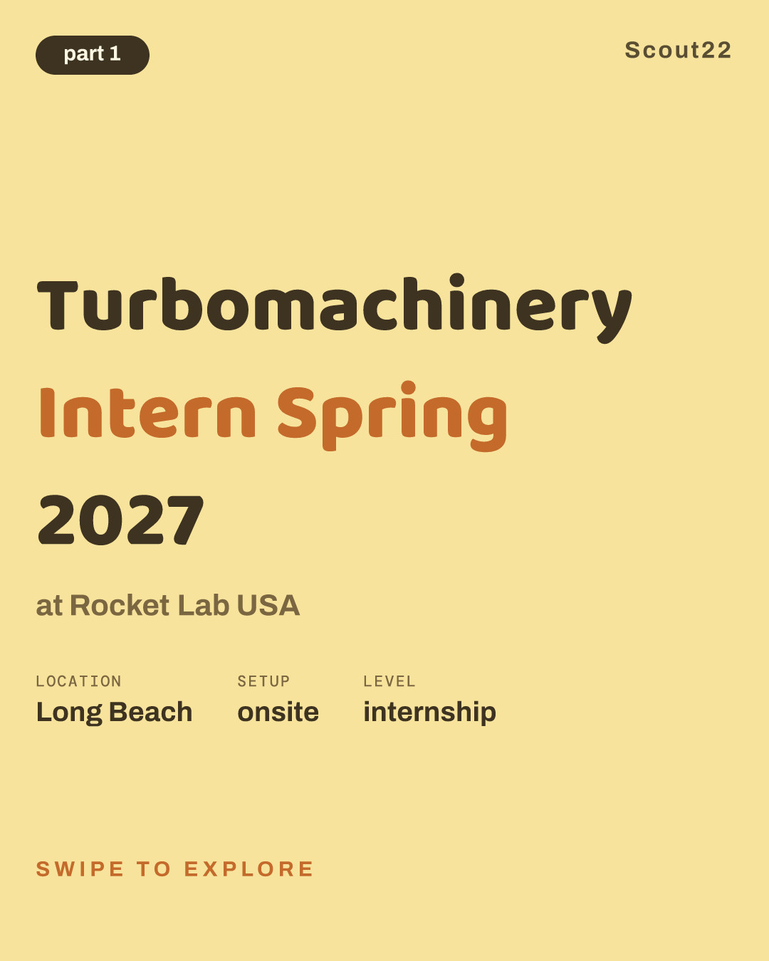 Turbomachinery Intern Spring 2027 at Rocket Lab USA