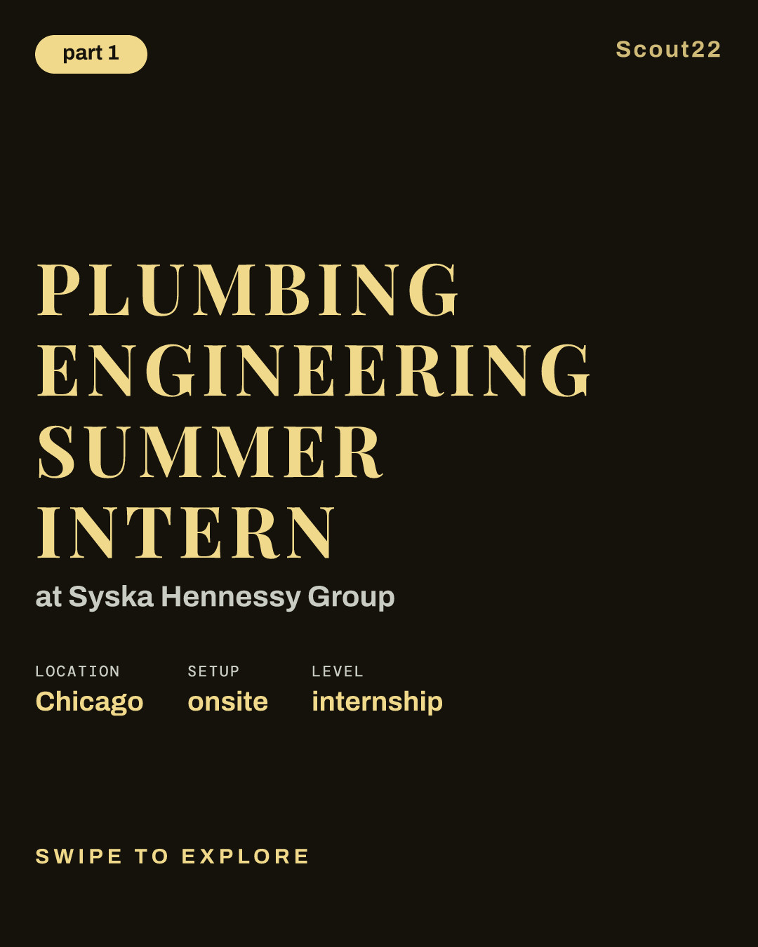 Plumbing Engineering Summer Intern at Syska Hennessy Group
