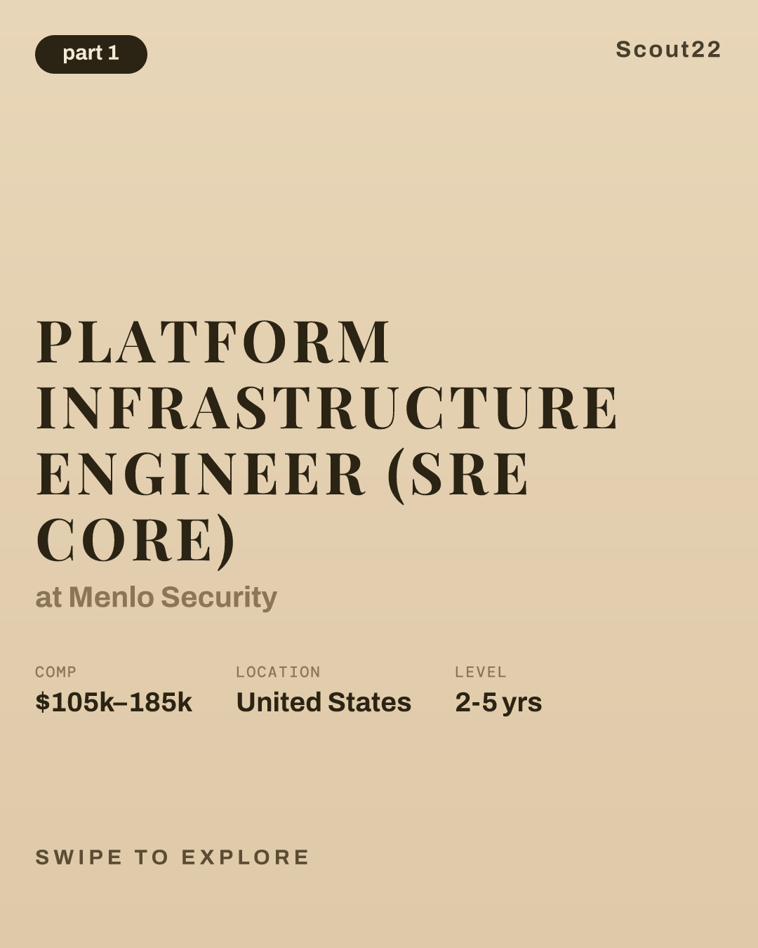 Platform Infrastructure Engineer (SRE Core) at Menlo Security