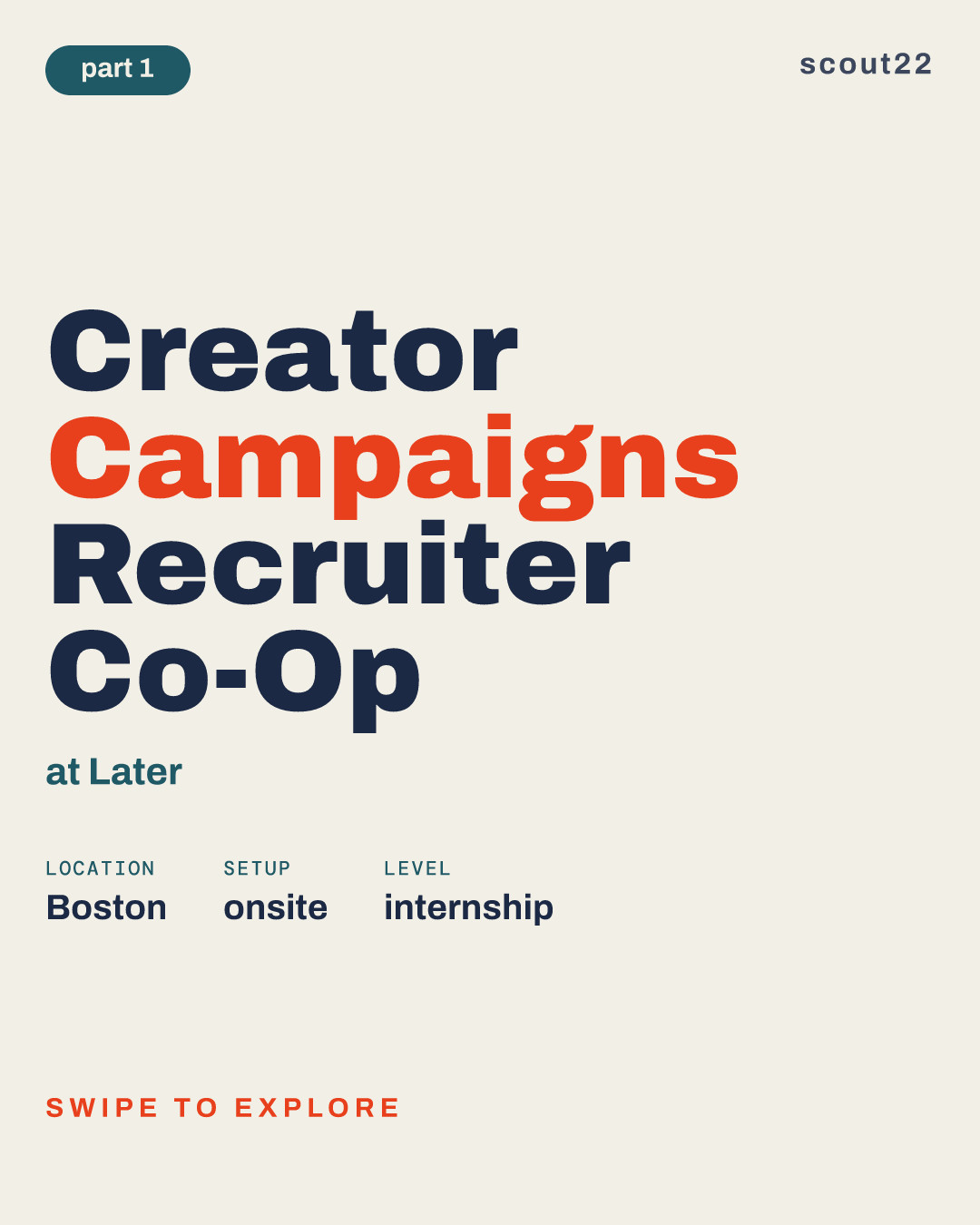 Creator Campaigns Recruiter Co-Op at Later