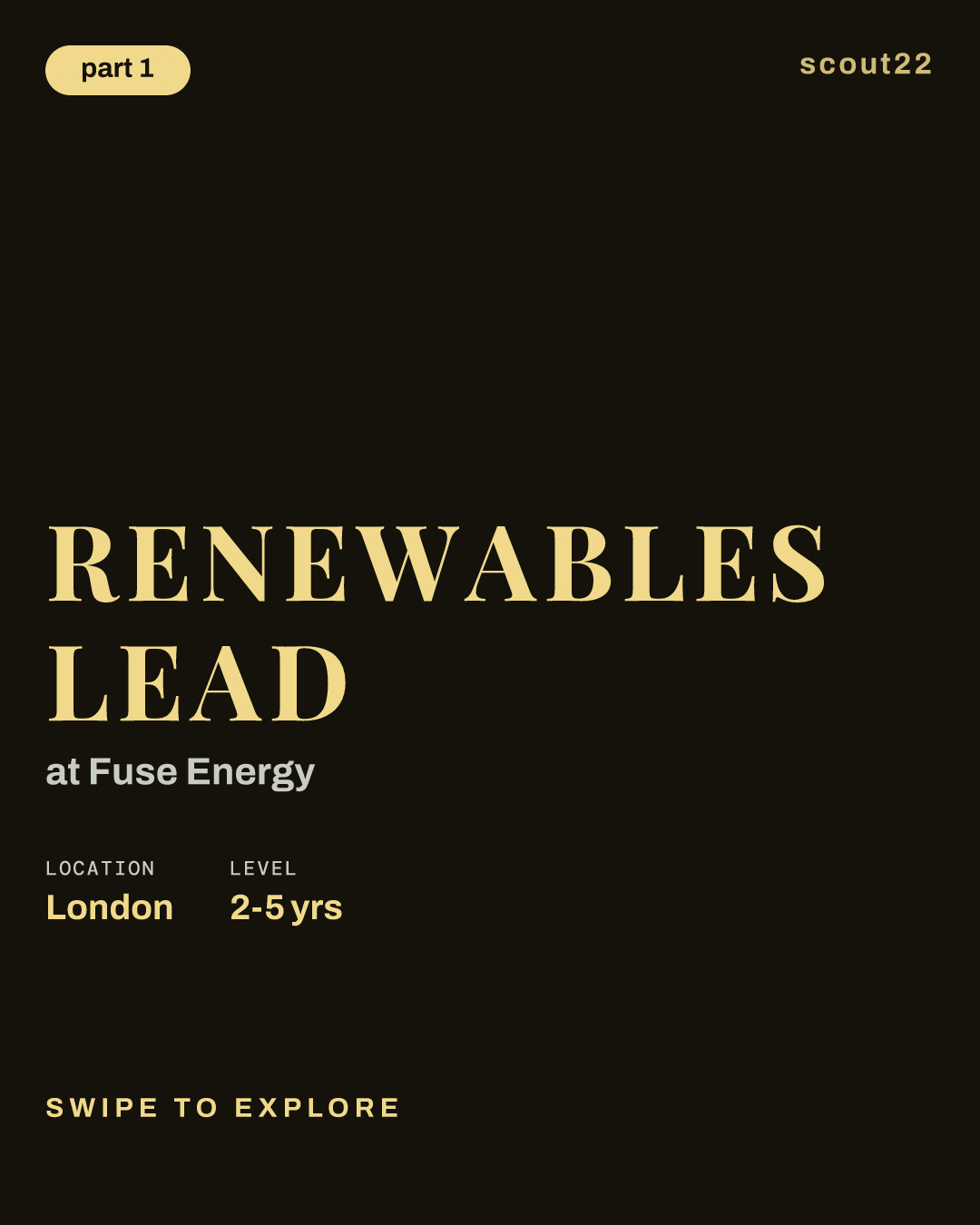 Renewables Lead at Fuse Energy