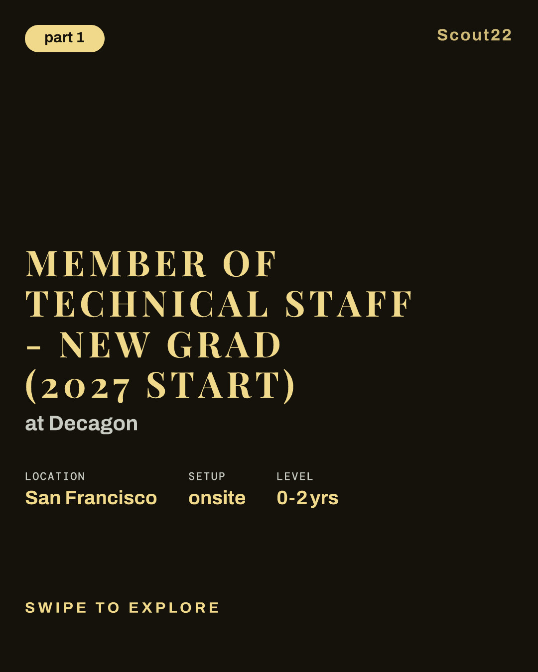 Member of Technical Staff - New Grad (2027 Start) at Decagon