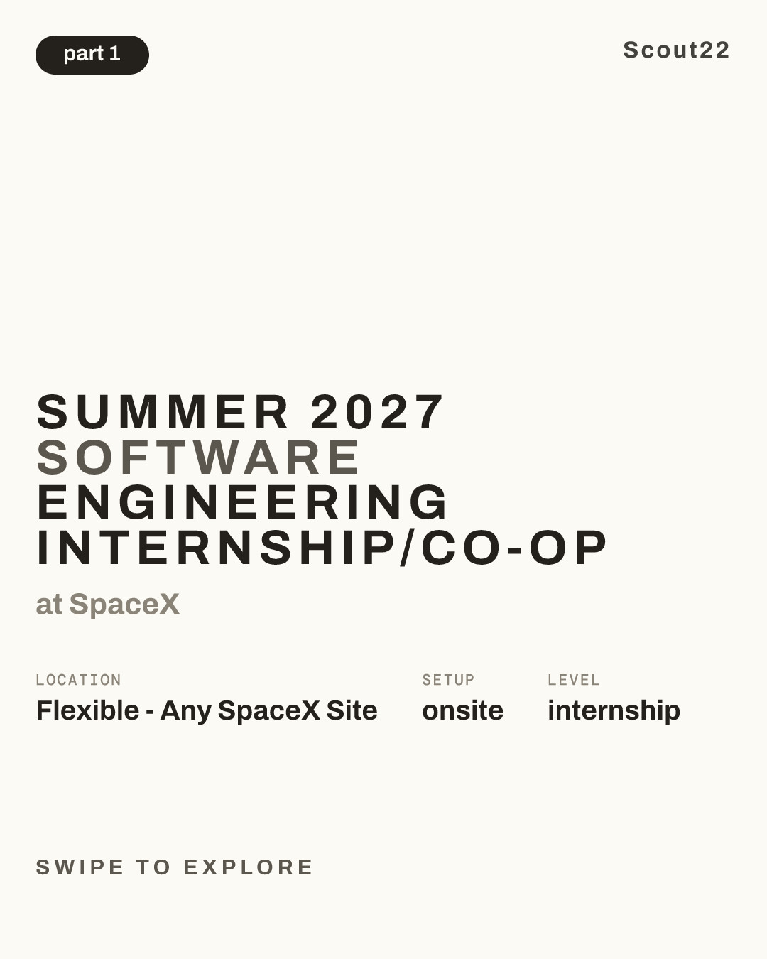 Summer 2027 Software Engineering Internship/Co-op at SpaceX