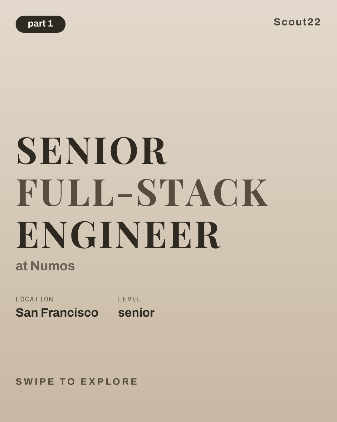 Senior Full-Stack Engineer at Numos