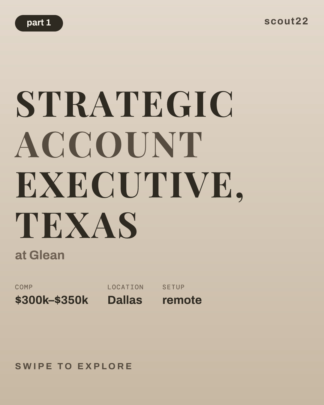 Strategic Account Executive, Texas at Glean