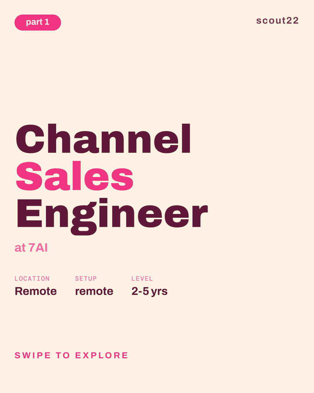 Channel Sales Engineer at 7AI