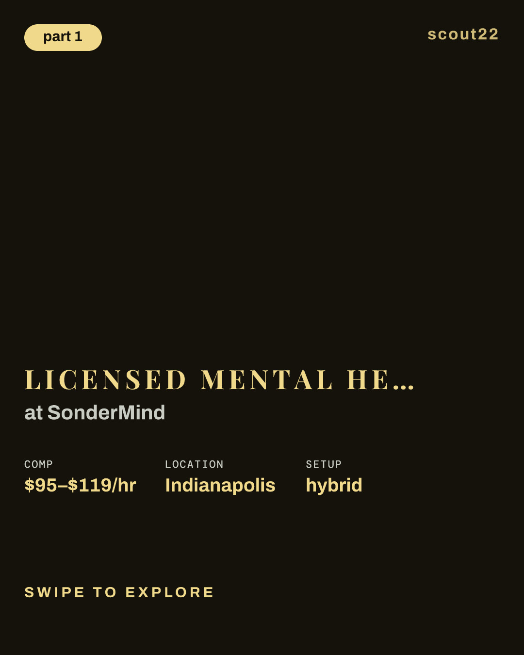 Licensed Mental Health Therapist (Indiana) at SonderMind
