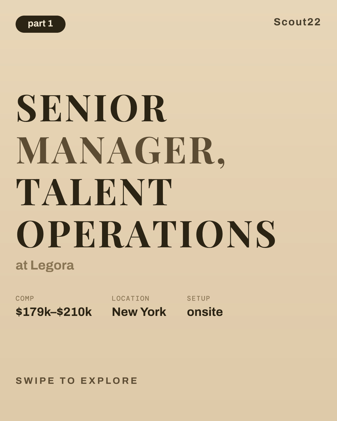 Senior Manager, Talent Operations at Legora