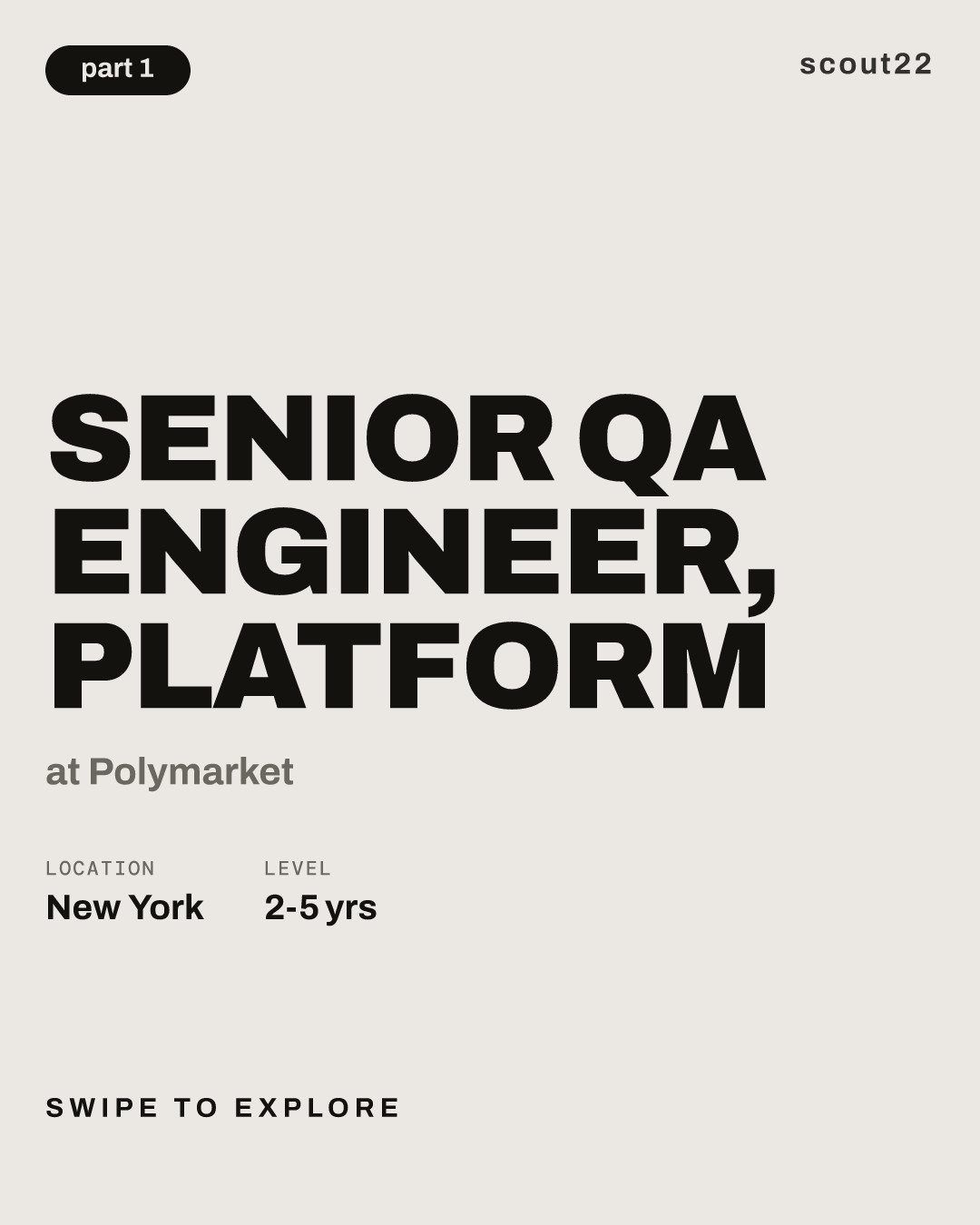 Senior QA Engineer, Platform at Polymarket