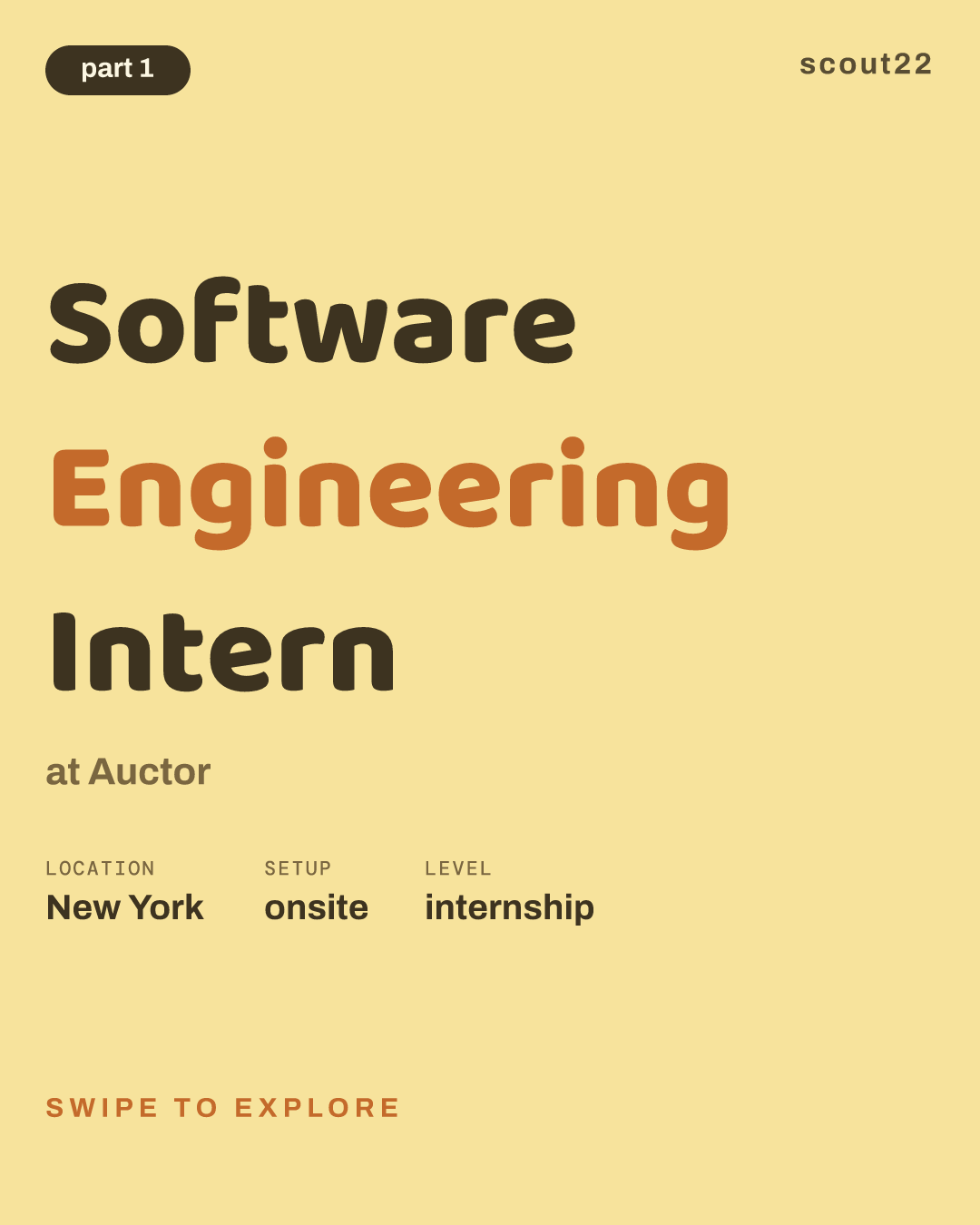 Software Engineering Intern at Auctor
