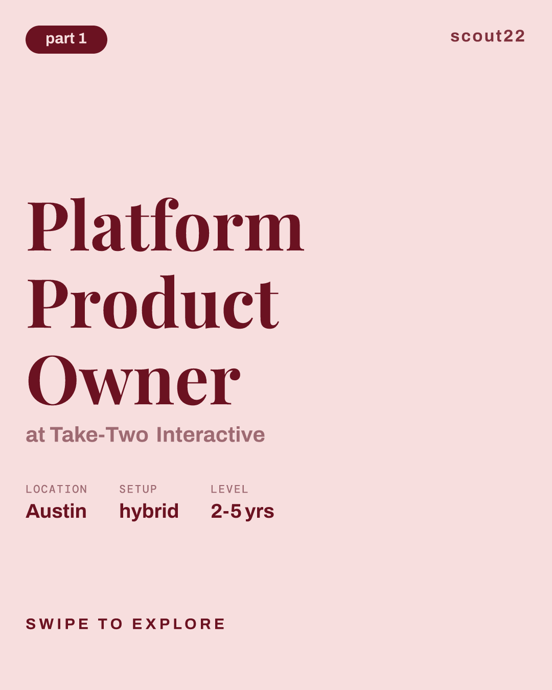 Platform Product Owner at Take-Two Interactive