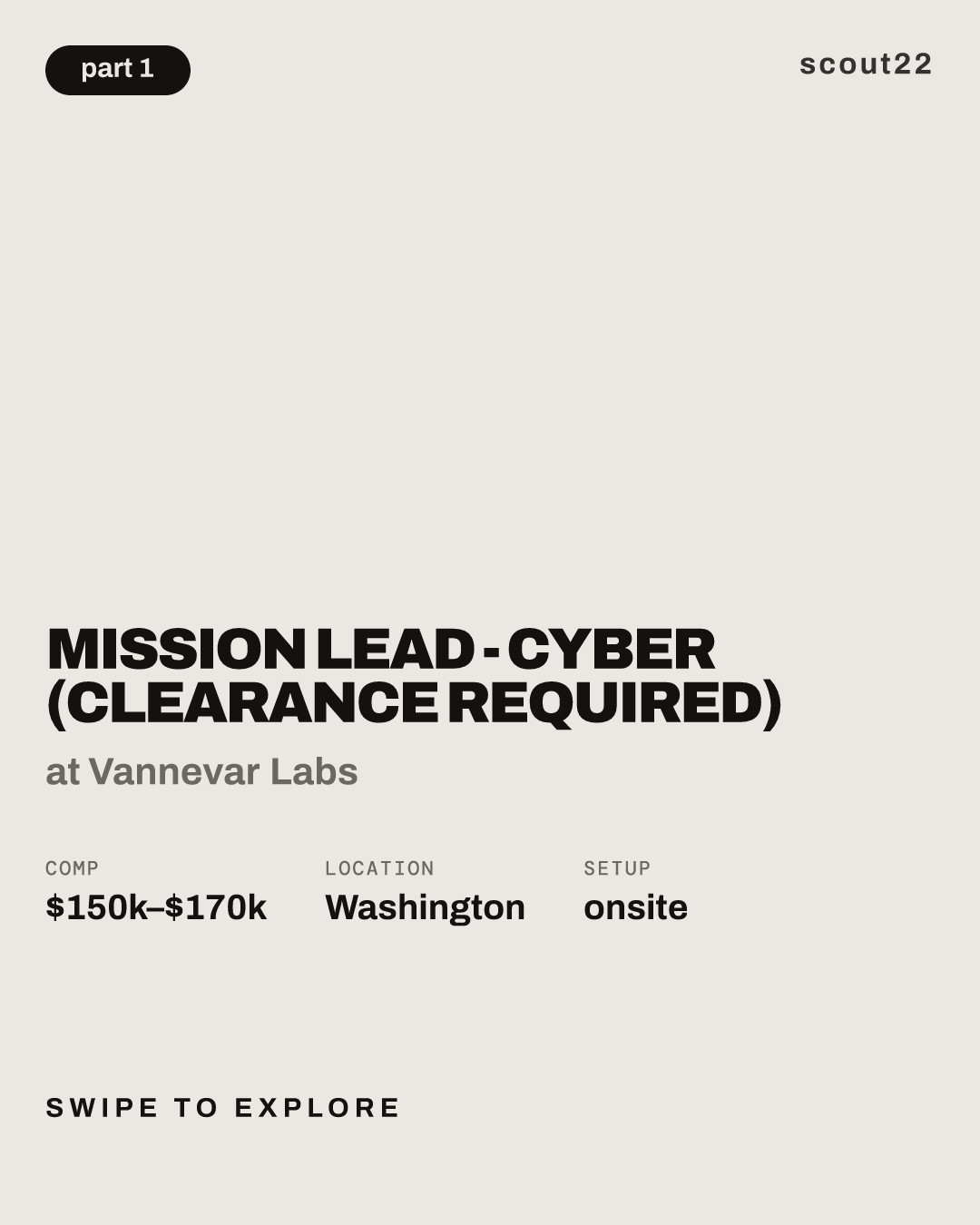 Mission Lead - Cyber (Clearance Required) at Vannevar Labs