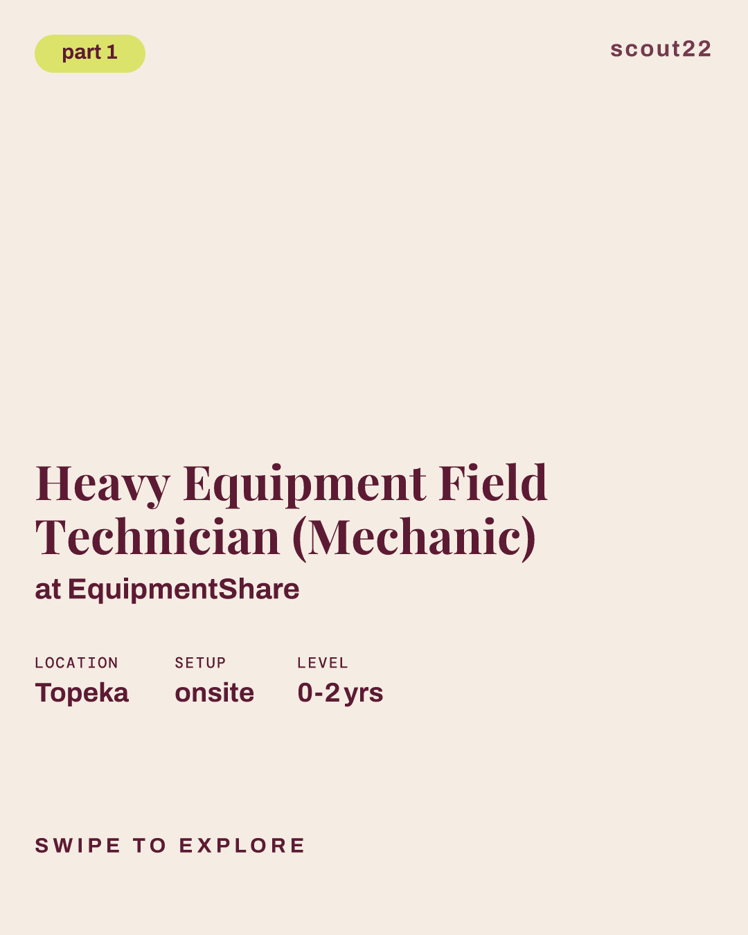 Heavy Equipment Field Technician (Mechanic) at EquipmentShare