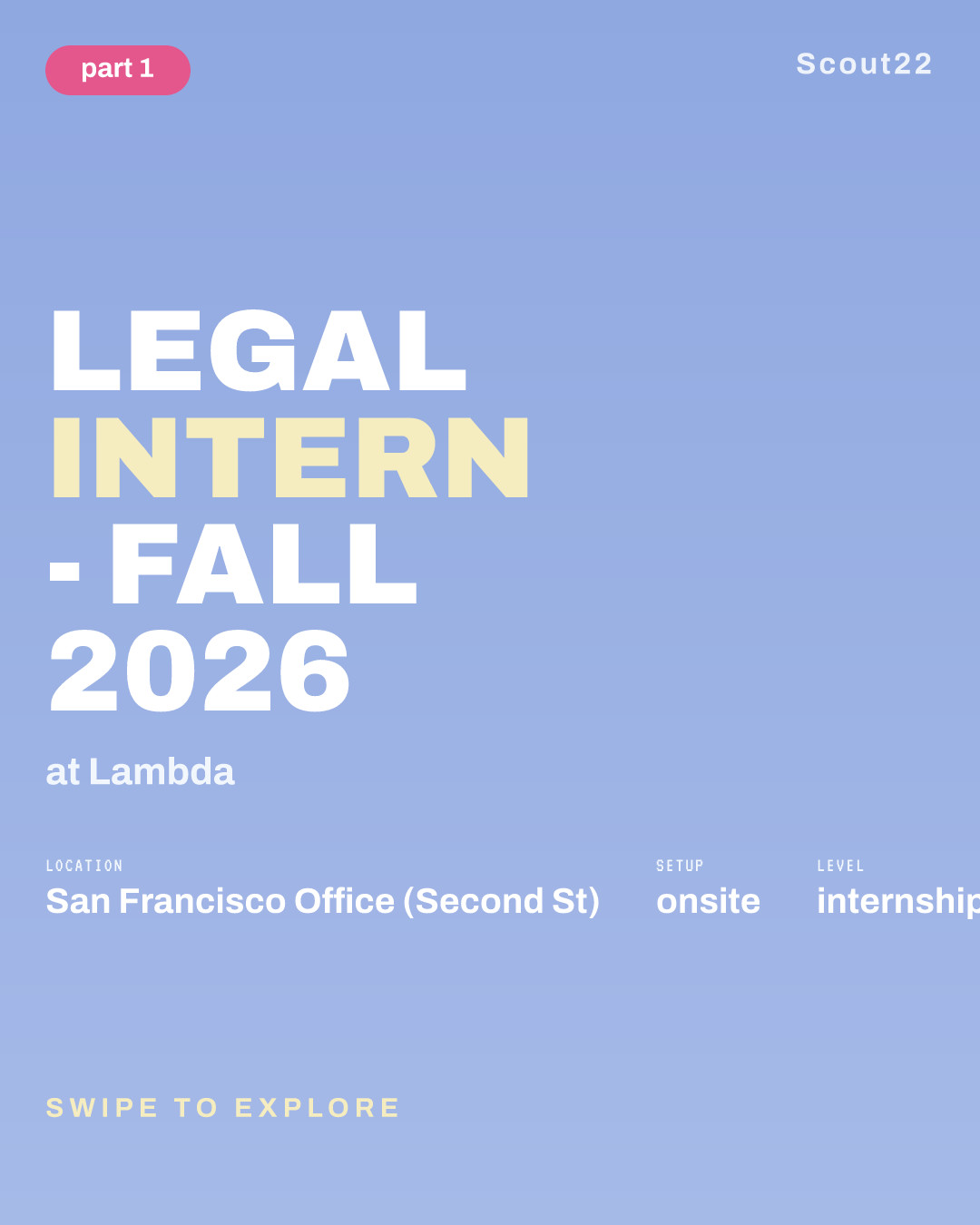 Legal Intern - Fall 2026 at Lambda