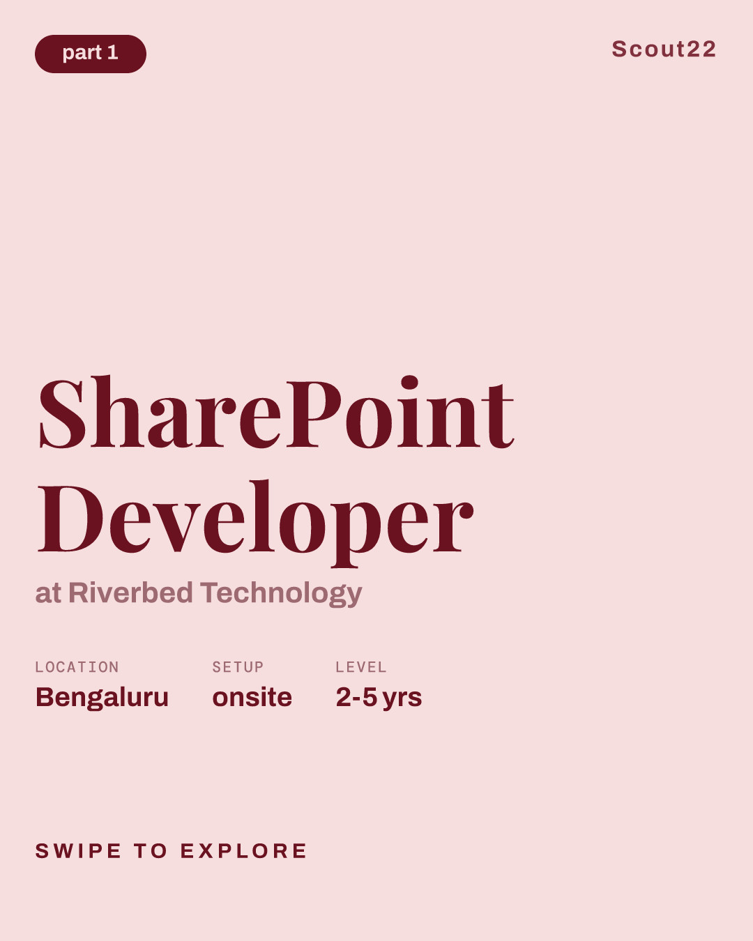 SharePoint Developer at Riverbed Technology