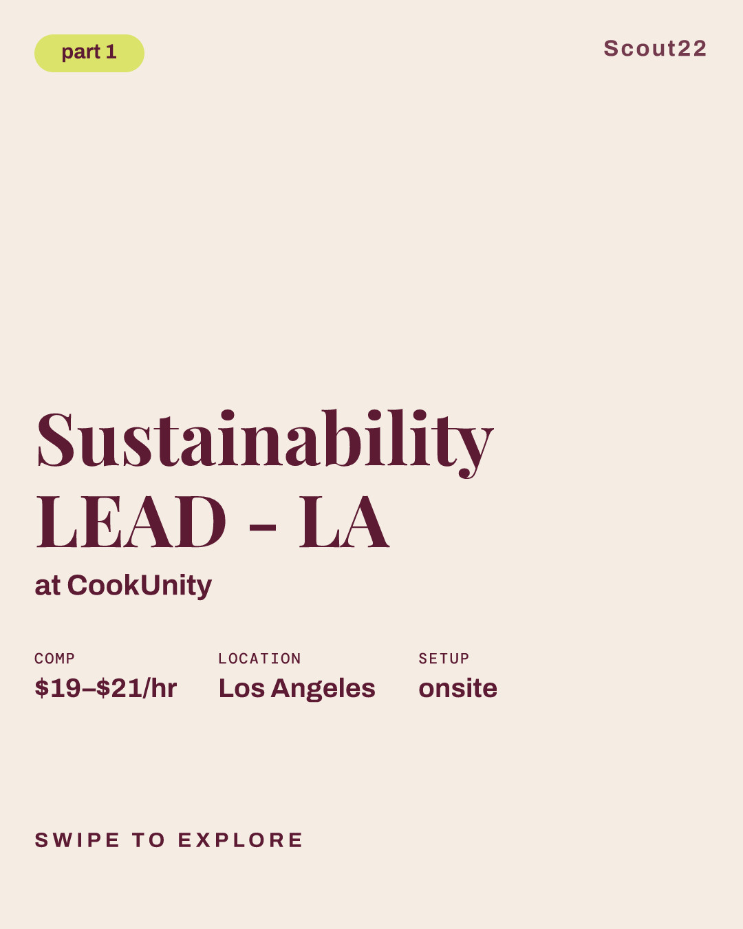 Sustainability LEAD - LA at CookUnity