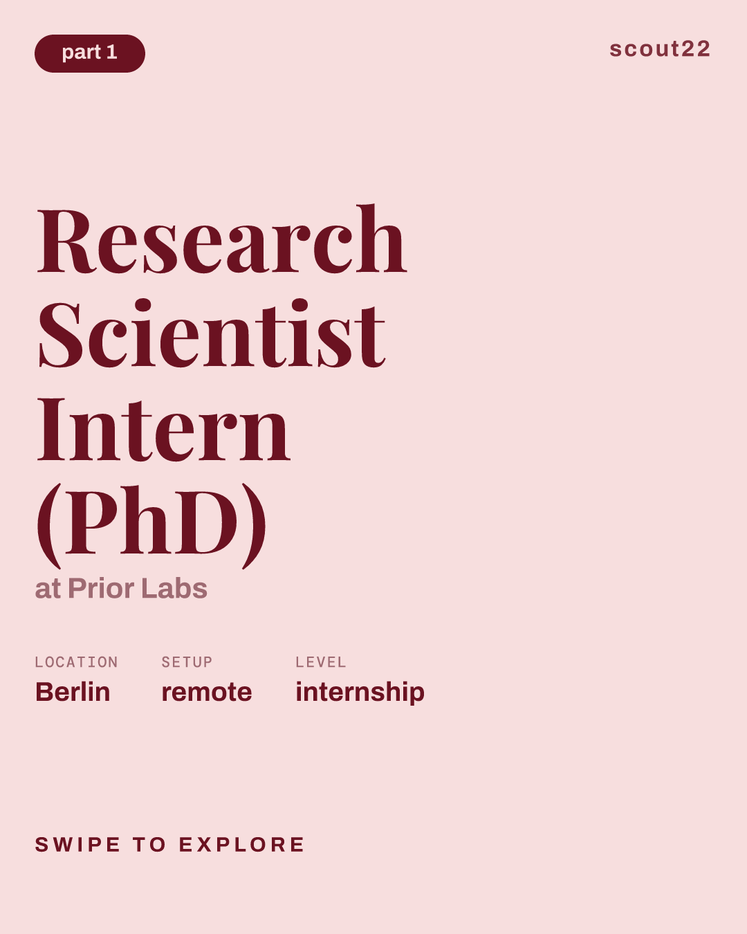 Research Scientist Intern (PhD) at Prior Labs