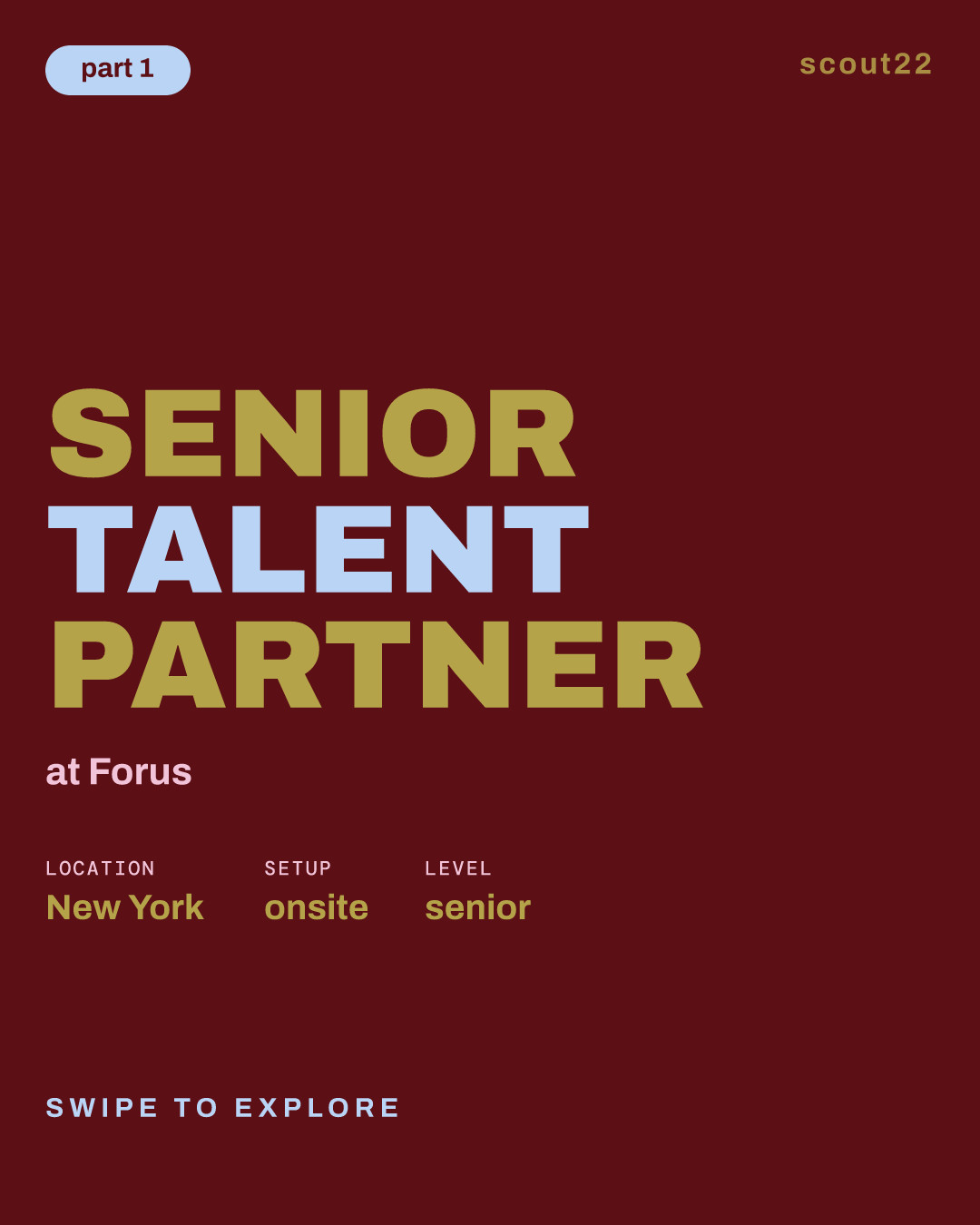 Senior Talent Partner at Forus