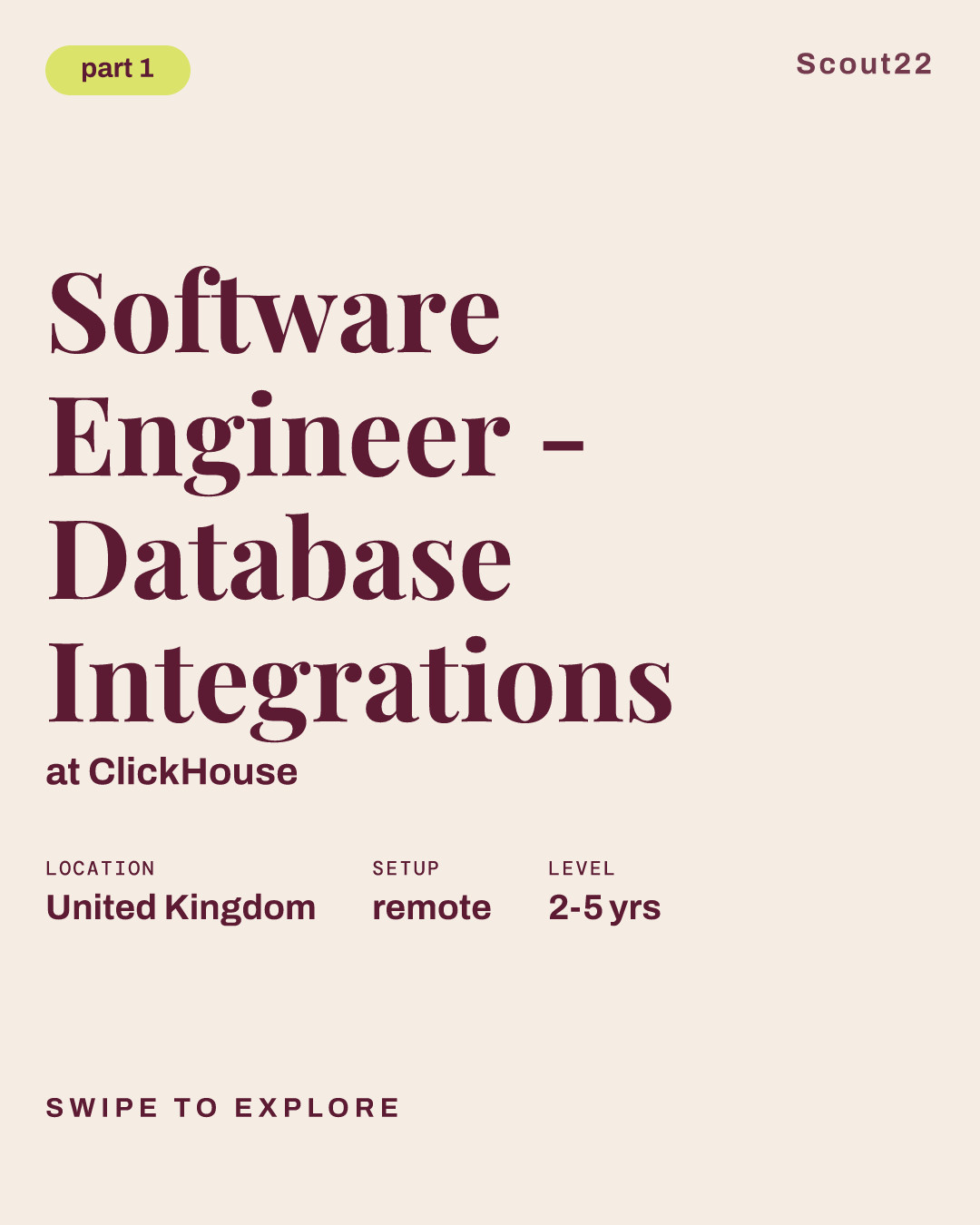 Software Engineer - Database Integrations at ClickHouse