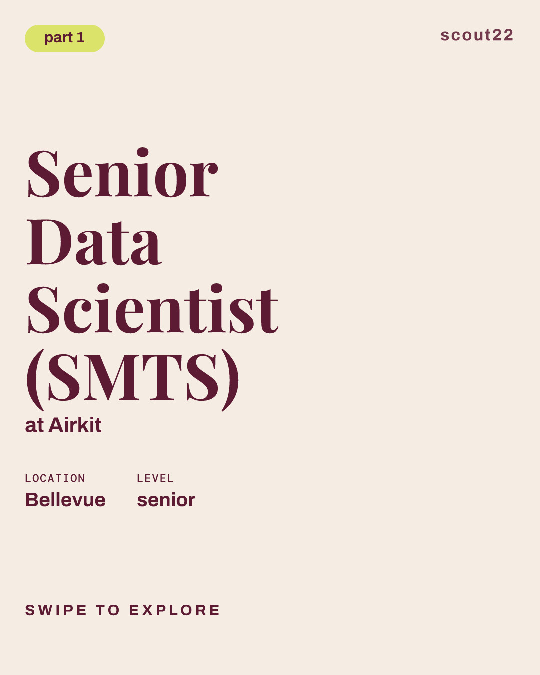 Senior Data Scientist (SMTS) at Airkit