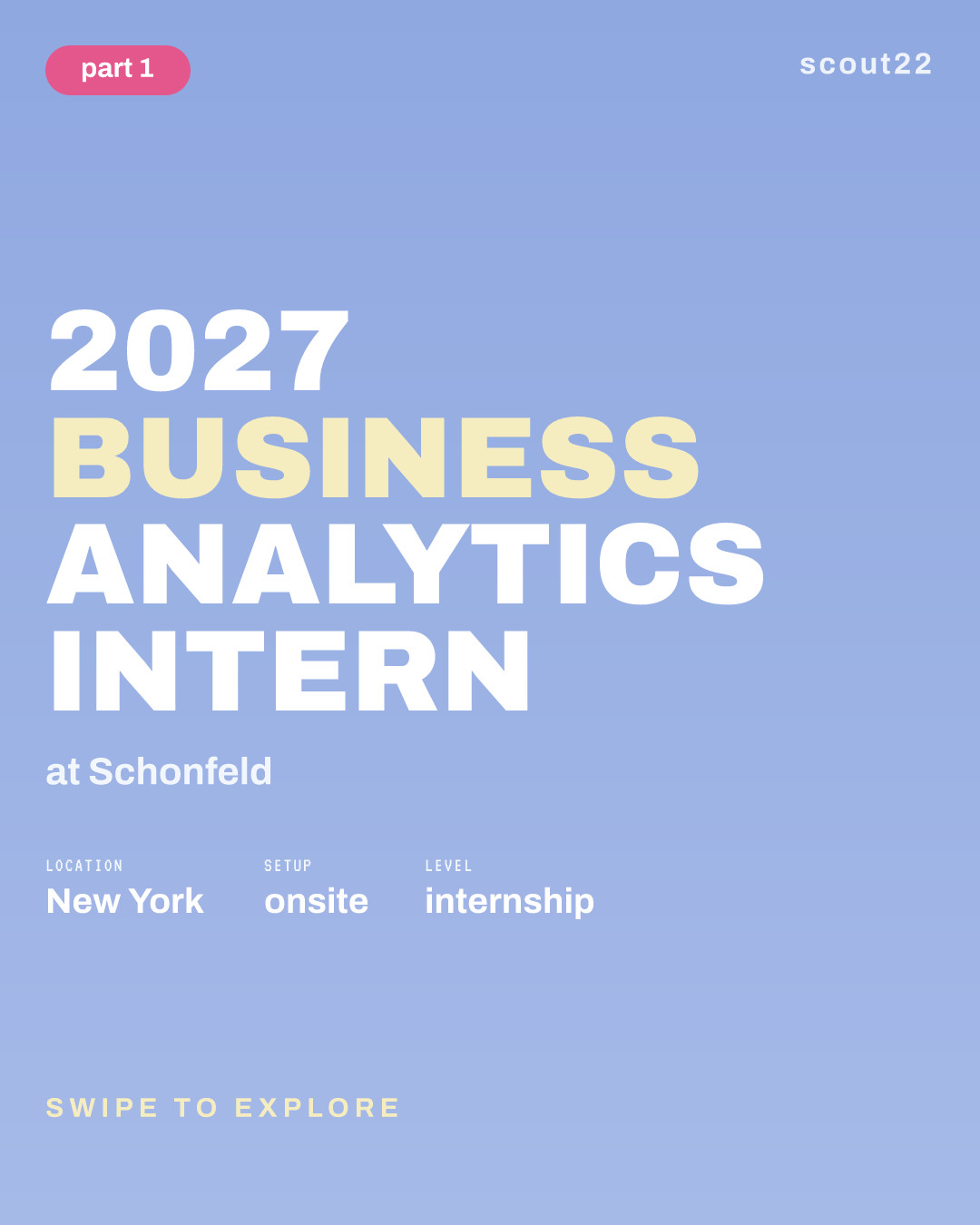 2027 Business Analytics Intern at Schonfeld