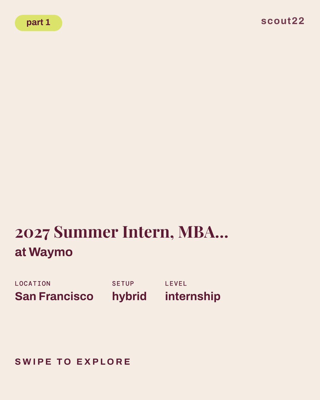 2027 Summer Intern, MBA, Operations Planning at Waymo