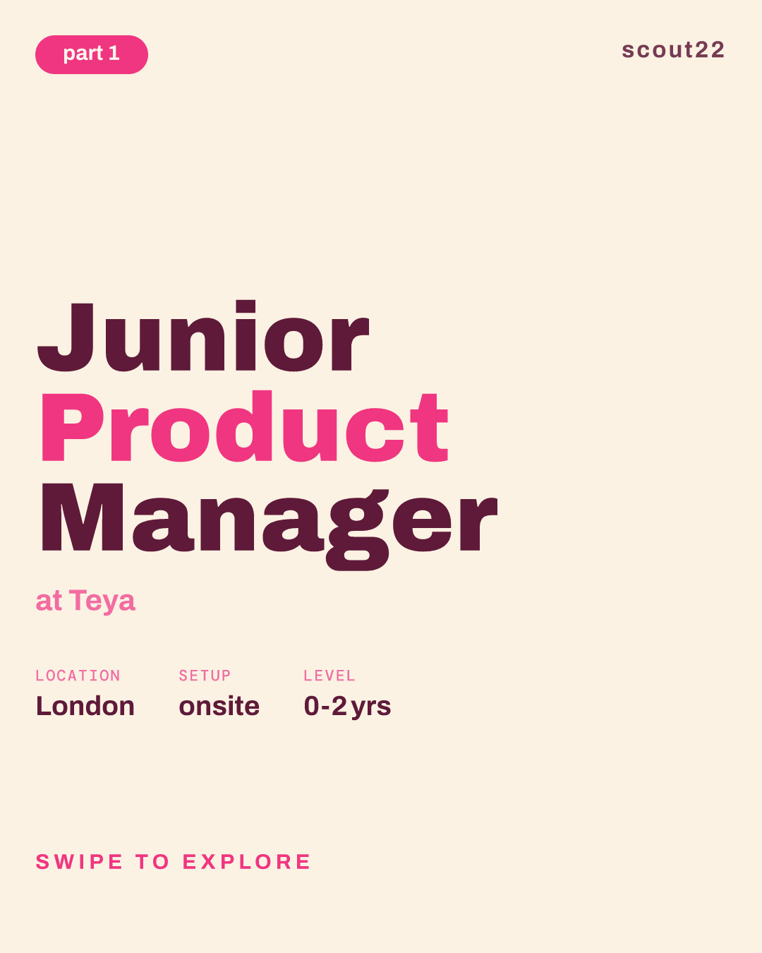 Junior Product Manager at Teya