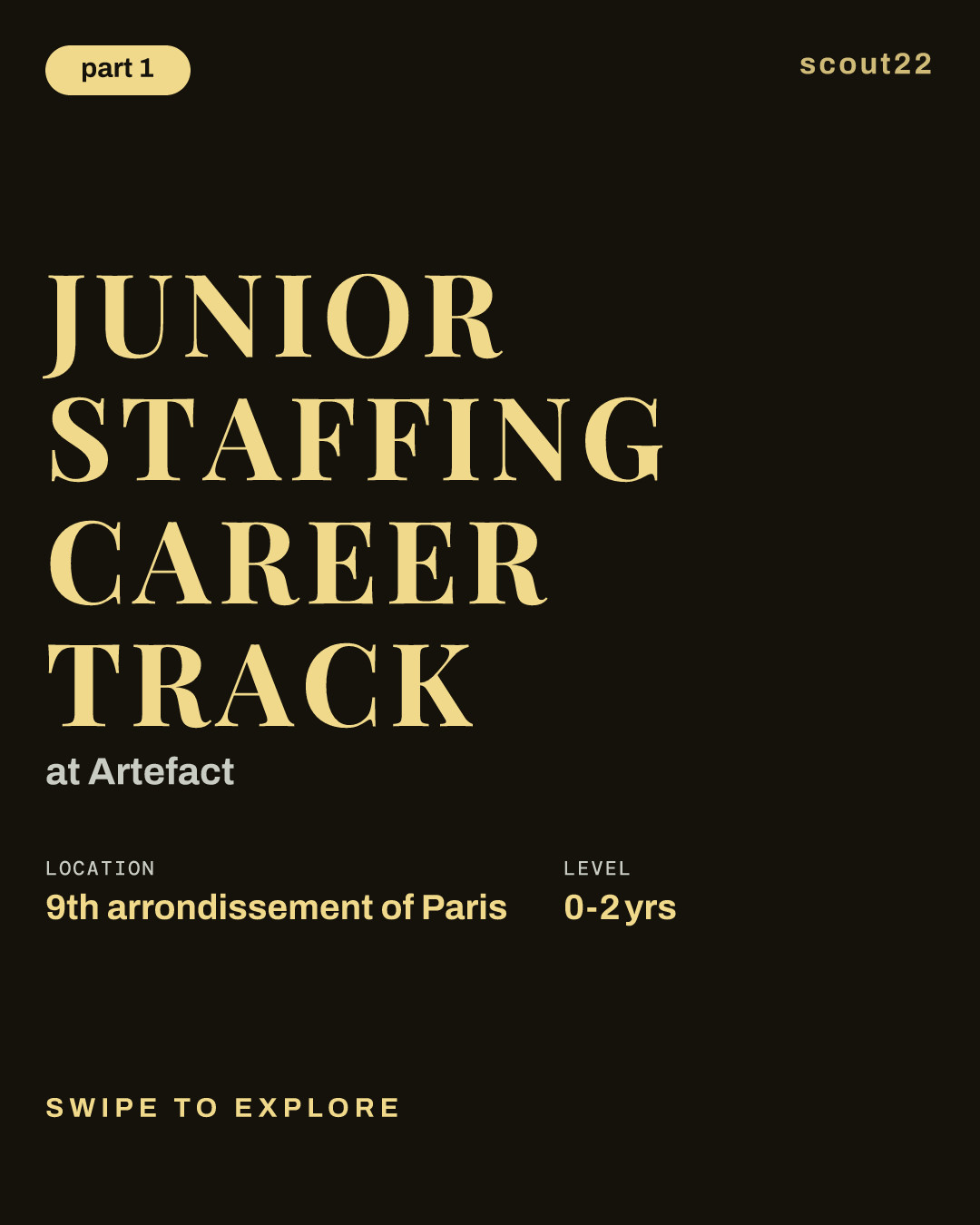 Junior Staffing Career Track at Artefact