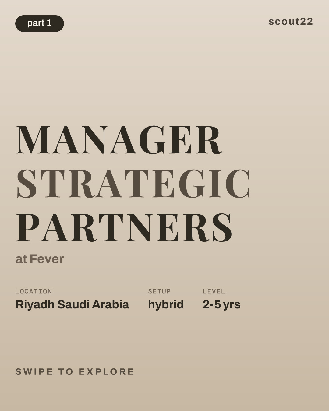 Manager Strategic Partners at Fever