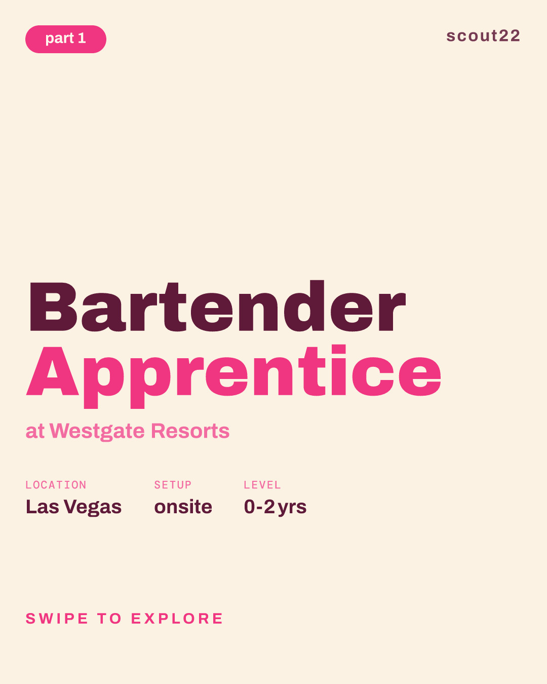 Bartender Apprentice at Westgate Resorts