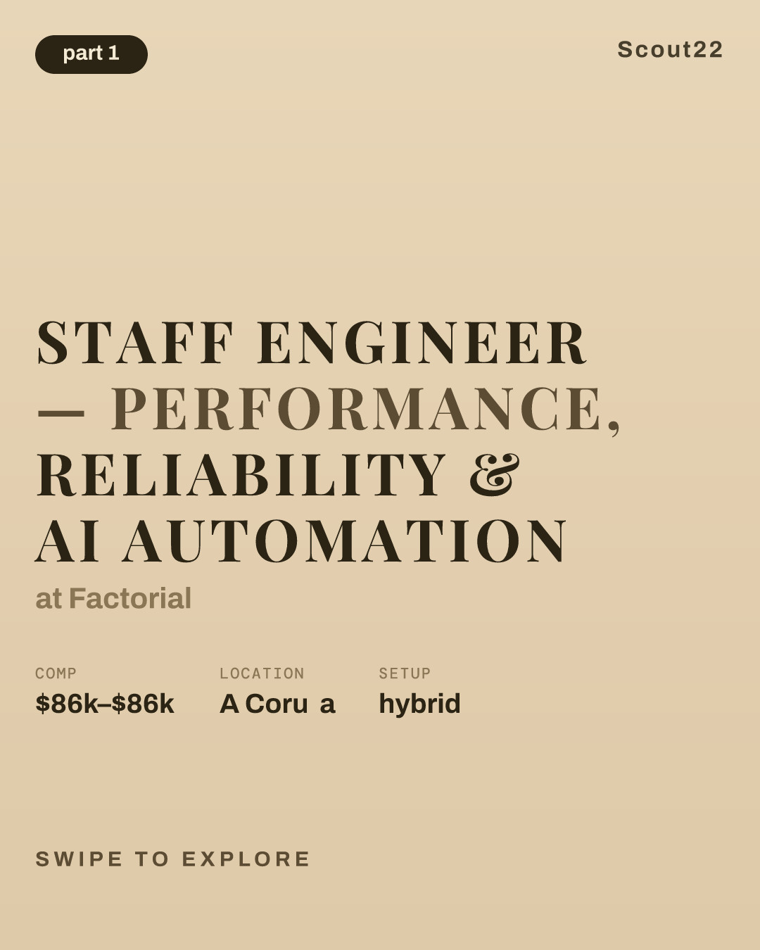 Staff Engineer — Performance, Reliability & AI Automation at Factorial