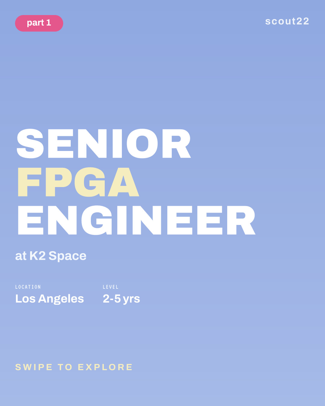 Senior FPGA Engineer at K2 Space