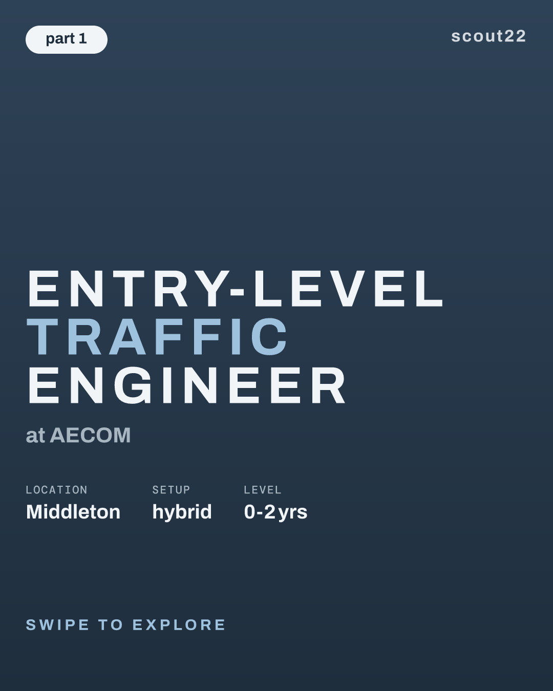Entry-Level Traffic Engineer at AECOM