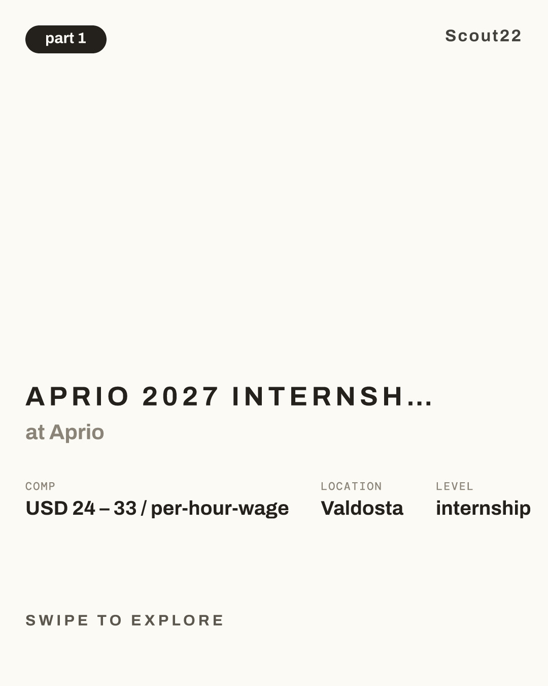 Aprio 2027 Internship Application - Tax/Audit - Valdosta & Charlotte at Aprio