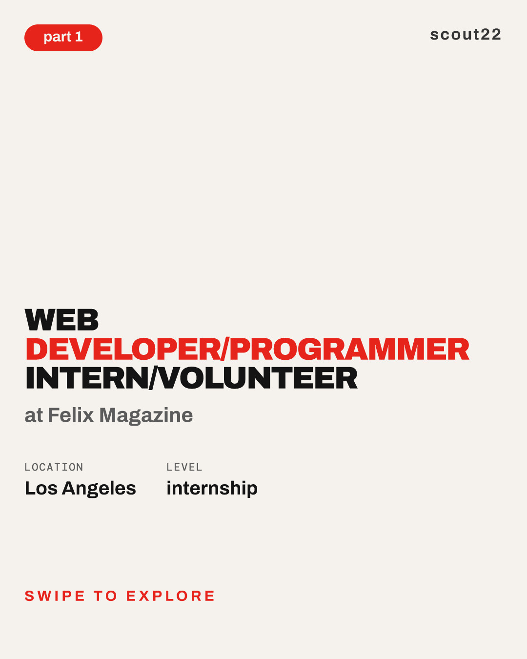 Web Developer/Programmer Intern/Volunteer at Felix Magazine