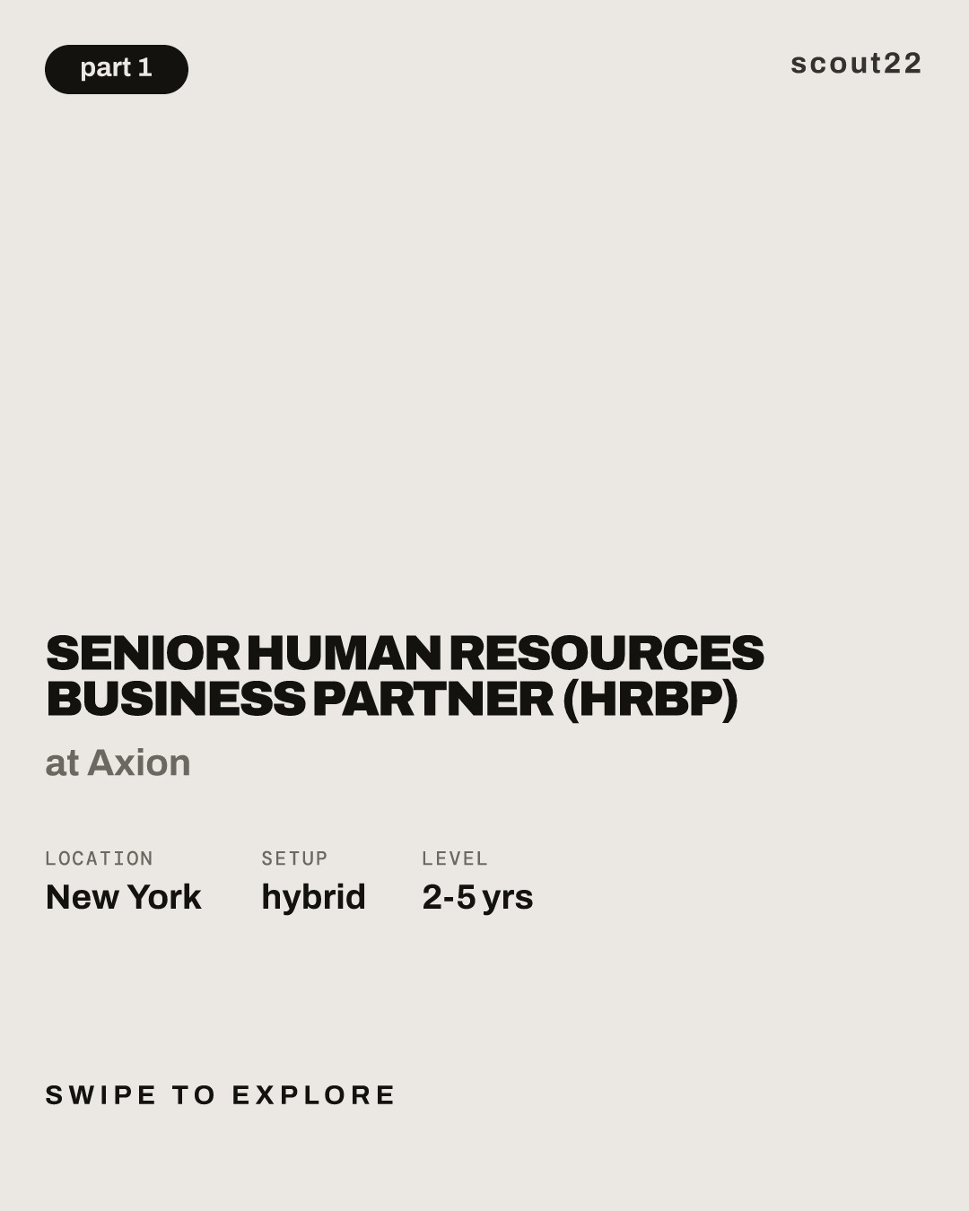 Senior Human Resources Business Partner (HRBP) at Axion