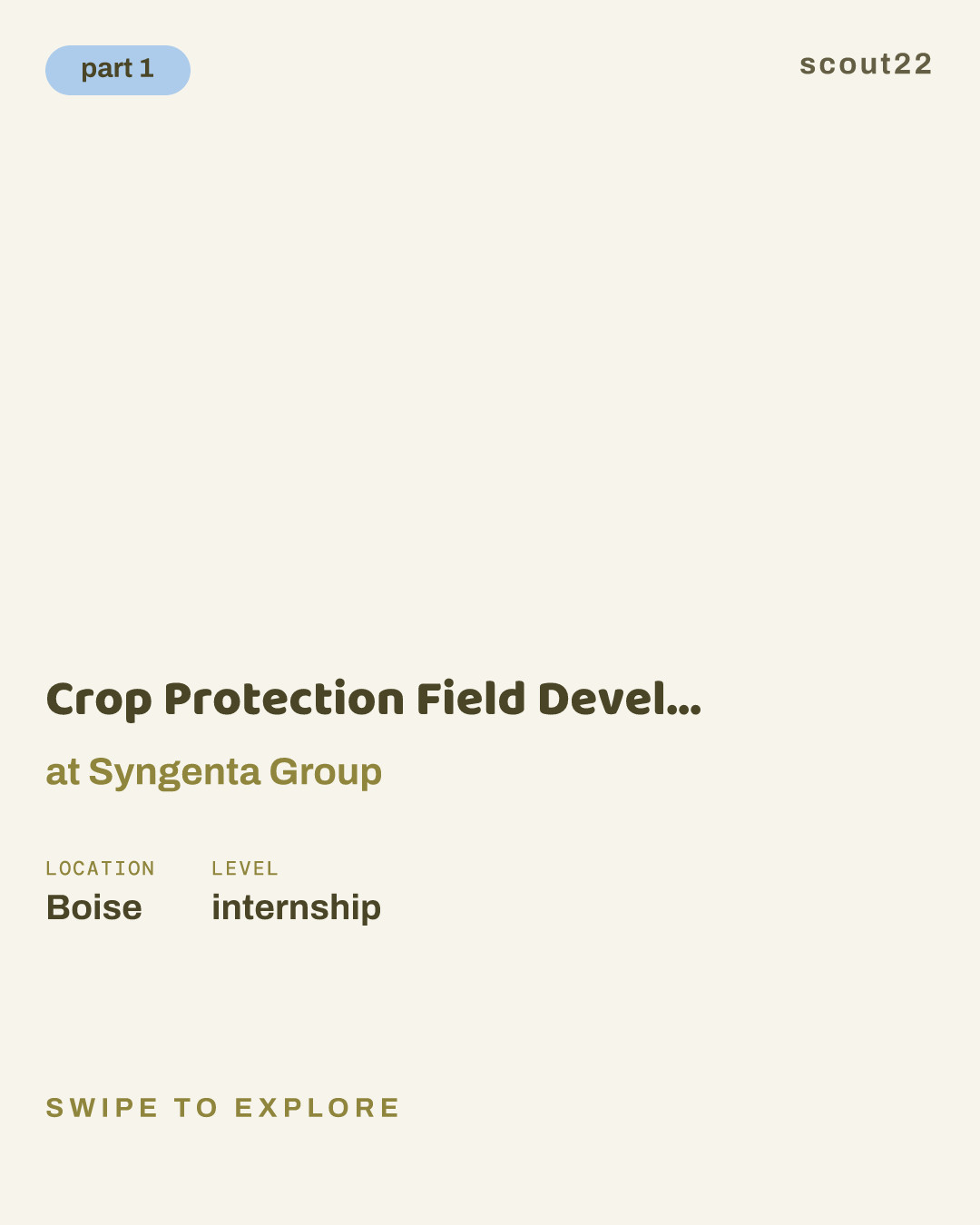 Crop Protection Field Development Intern at Syngenta Group