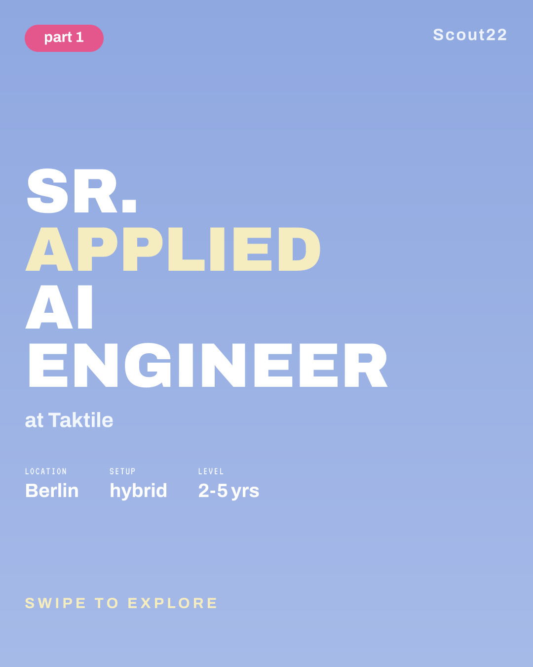 Sr. Applied AI Engineer at Taktile