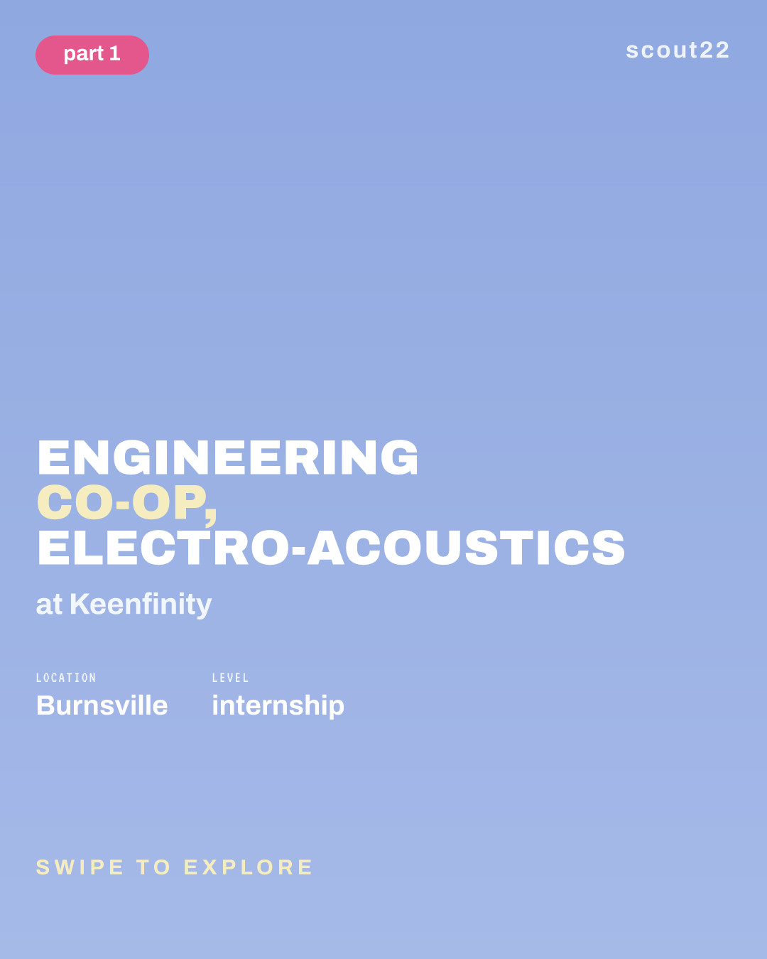 Engineering Co-Op, Electro-Acoustics at Keenfinity