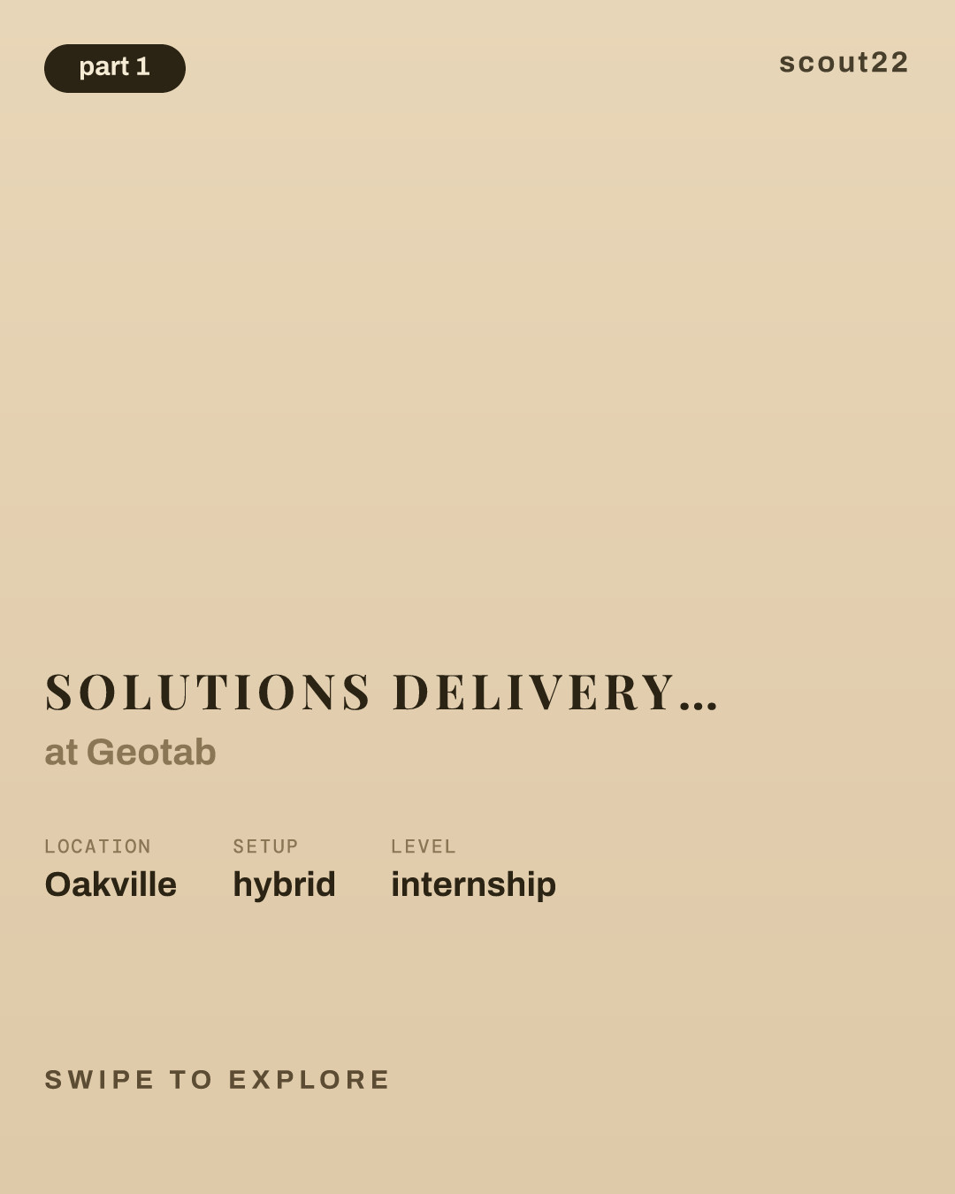 Solutions Delivery Intern, Platform (Winter/January 2027, 12 Months) at Geotab