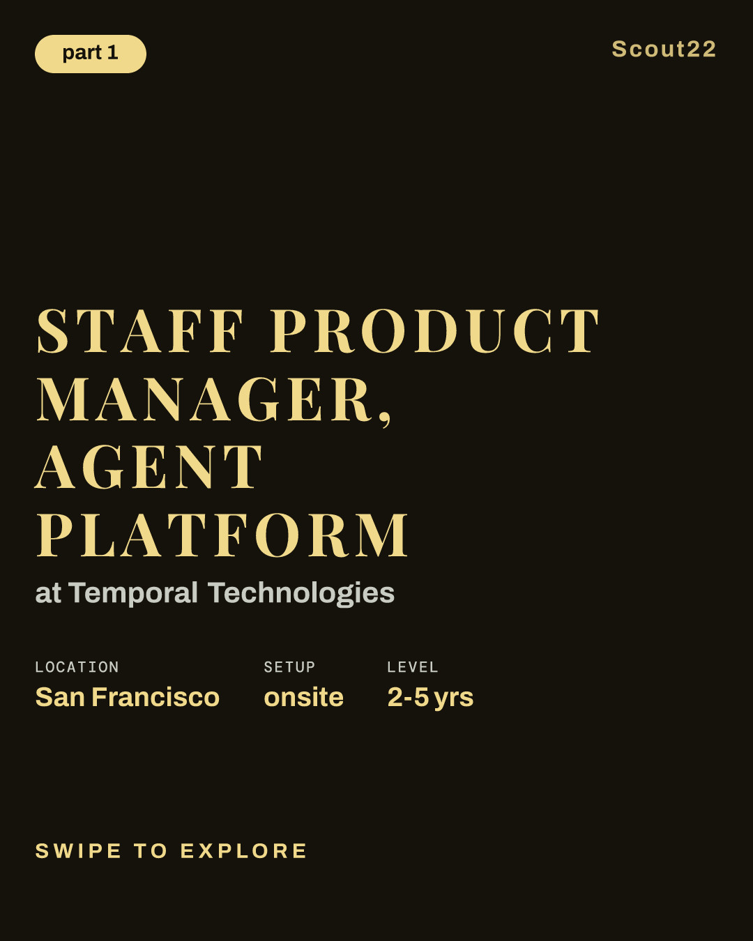 Staff Product Manager, Agent Platform at Temporal Technologies
