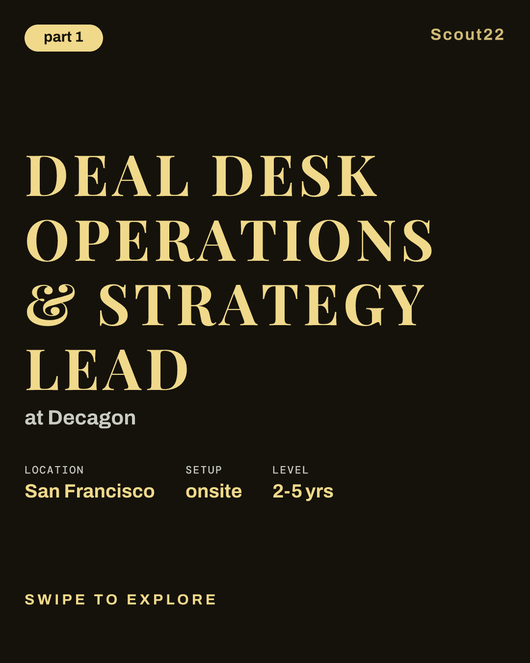 Deal Desk Operations & Strategy Lead at Decagon