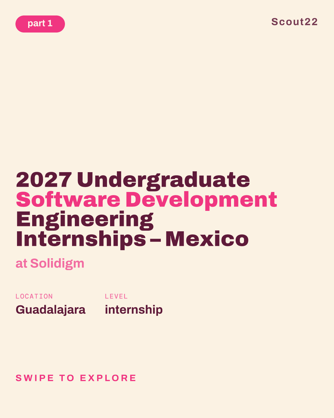 2027 Undergraduate Software Development Engineering Internships – Mexico at Solidigm