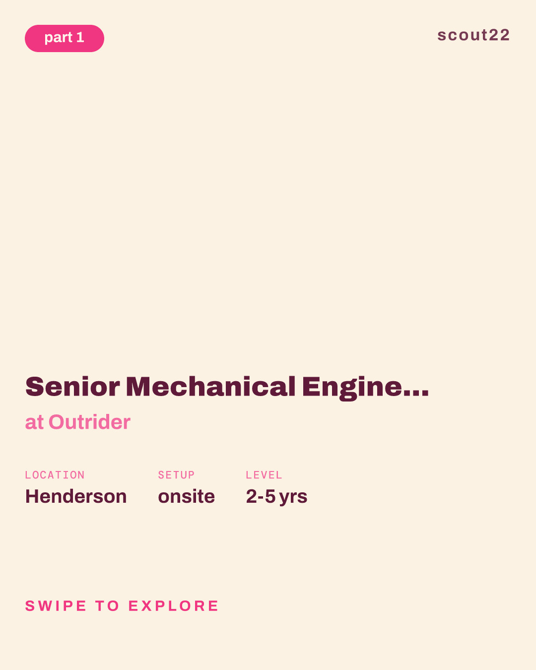 Senior Mechanical Engineer, Test and Reliability at Outrider