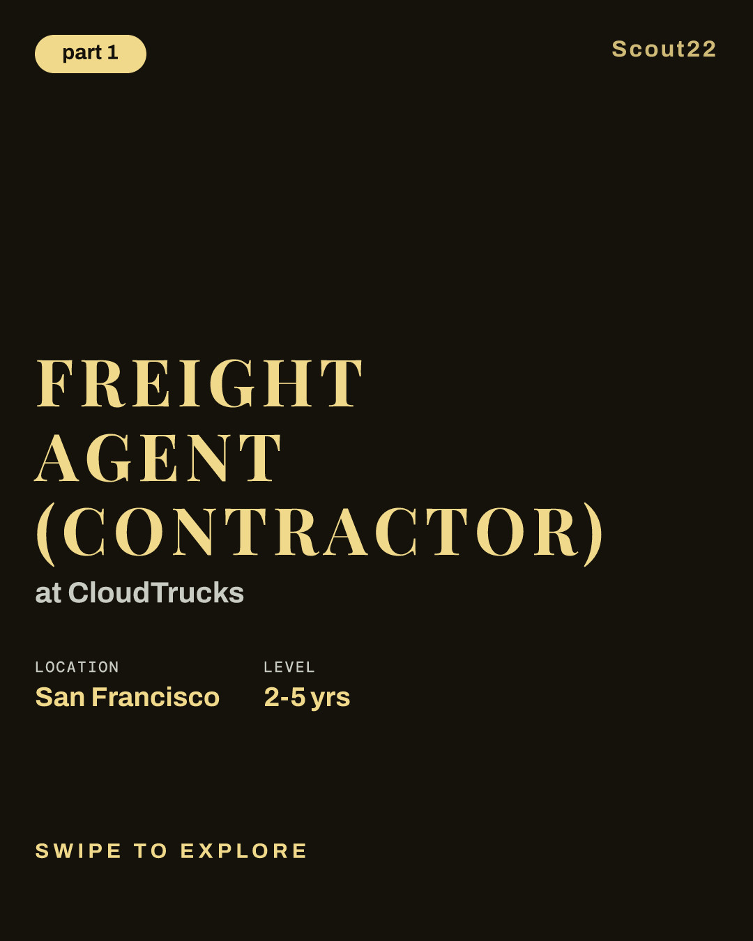 Freight Agent (Contractor) at CloudTrucks