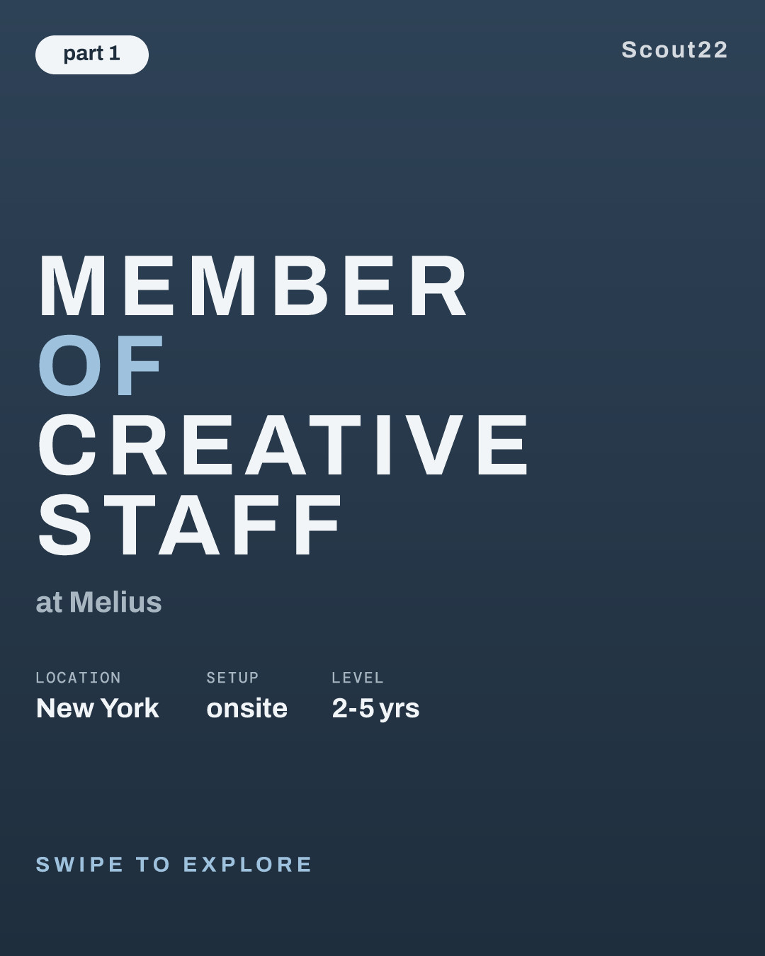 Member of Creative Staff at Melius