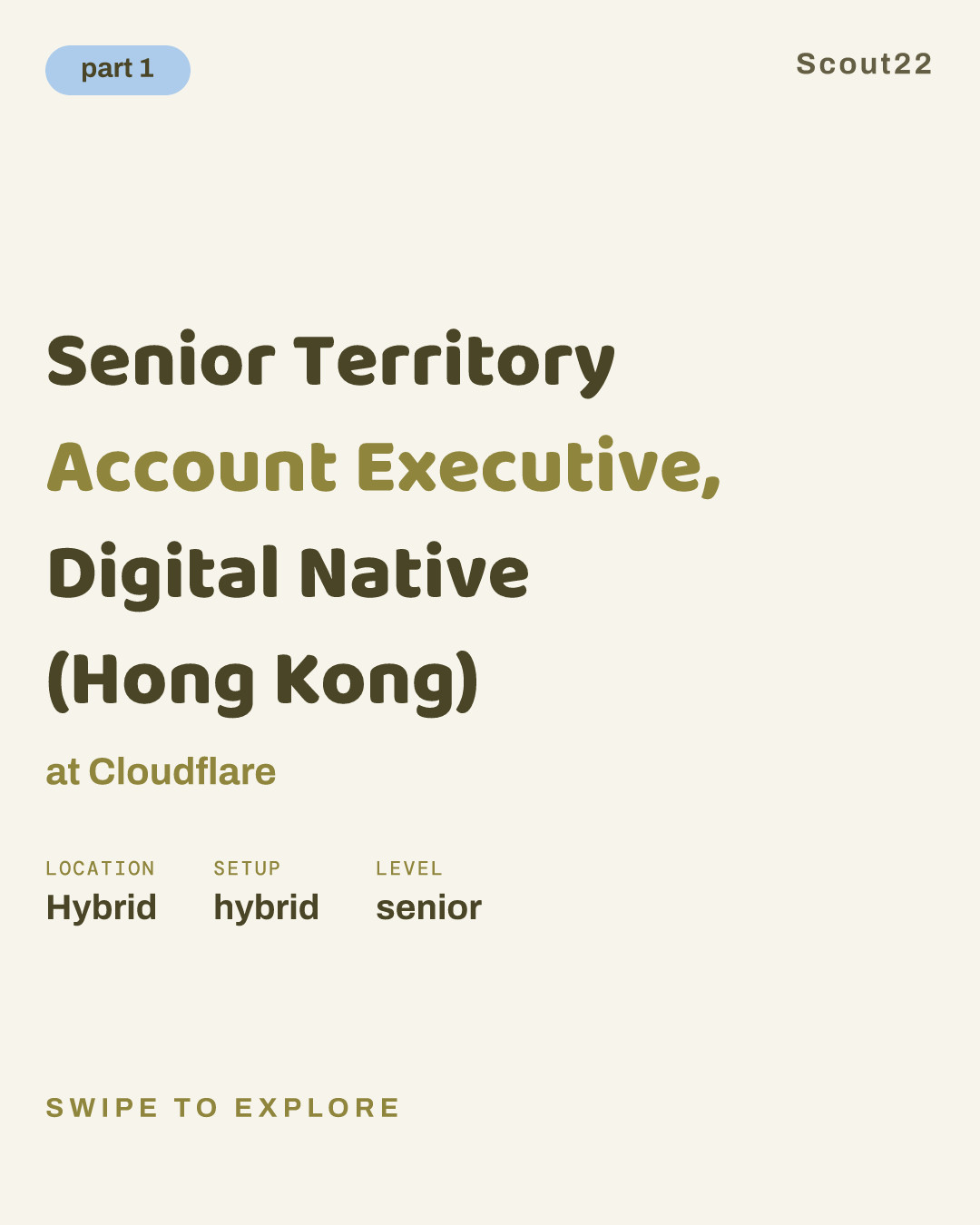 Senior Territory Account Executive, Digital Native (Hong Kong) at Cloudflare